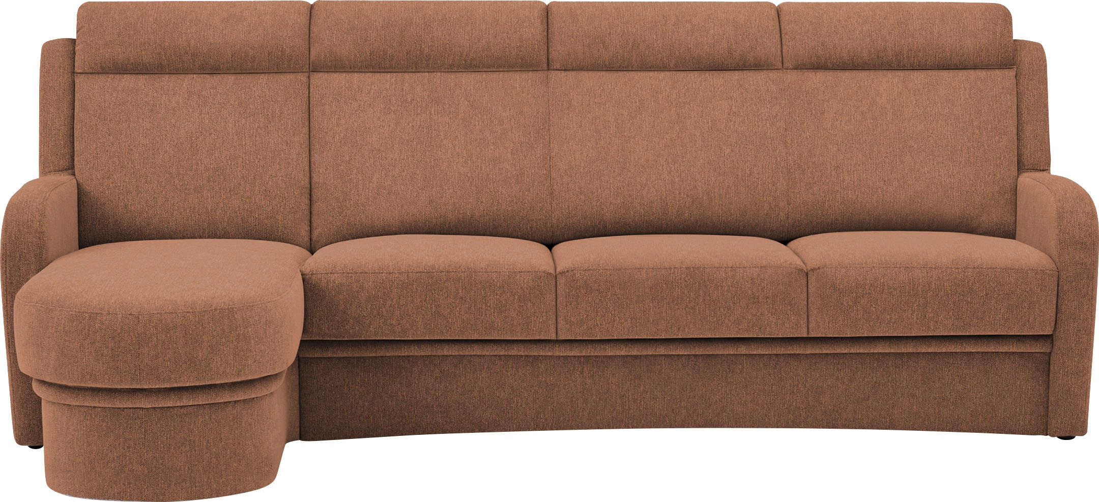 VILLA BECK Ecksofa »Varese L-Form«, (2 St.), Kopfteilverstellung, wahlweise mit Sitzvorzug, in Sitzhöhe 46 cm