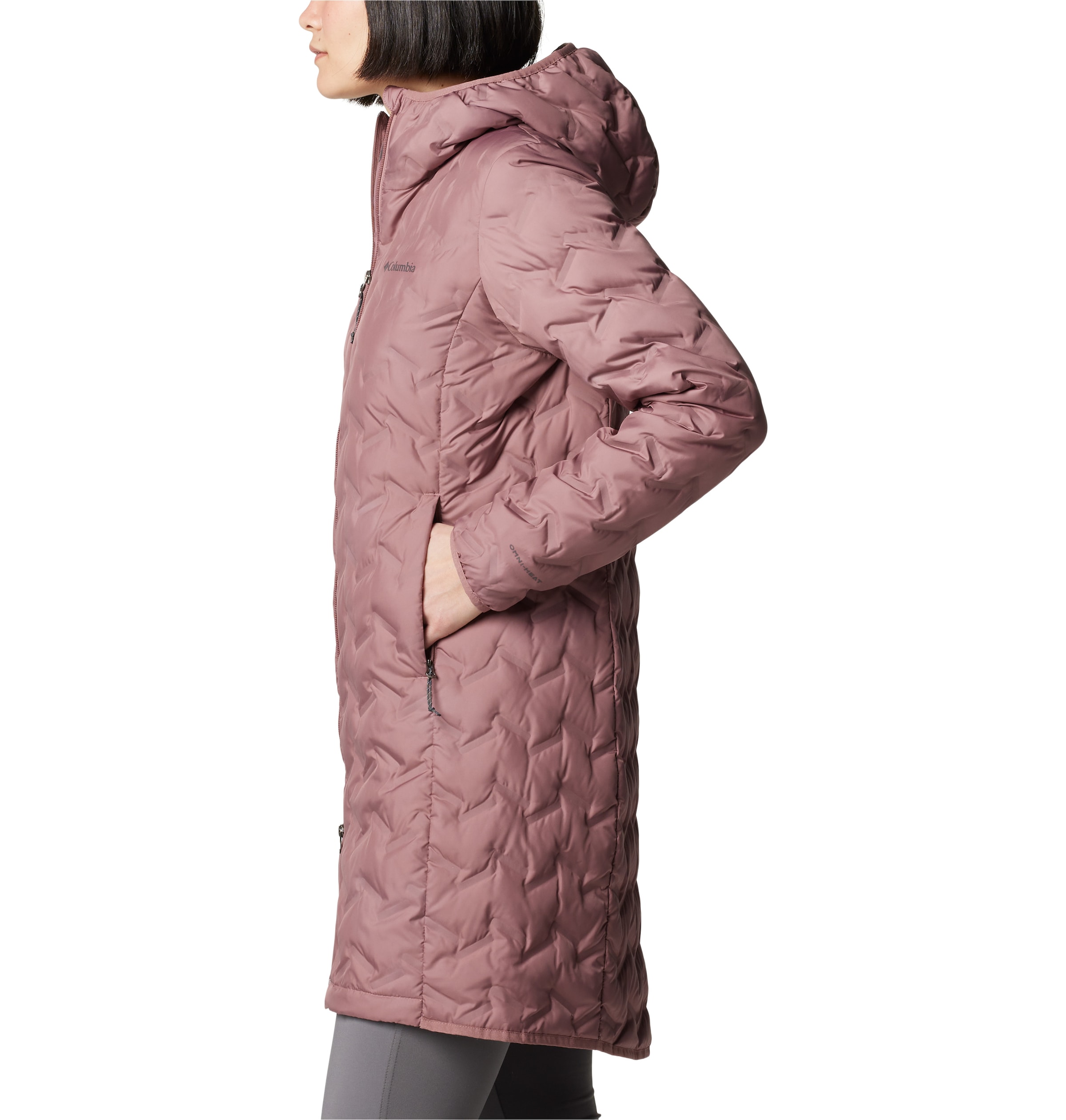 Columbia Daunenjacke »Delta Ridge™ II Long Down Jacket«, mit Kapuze