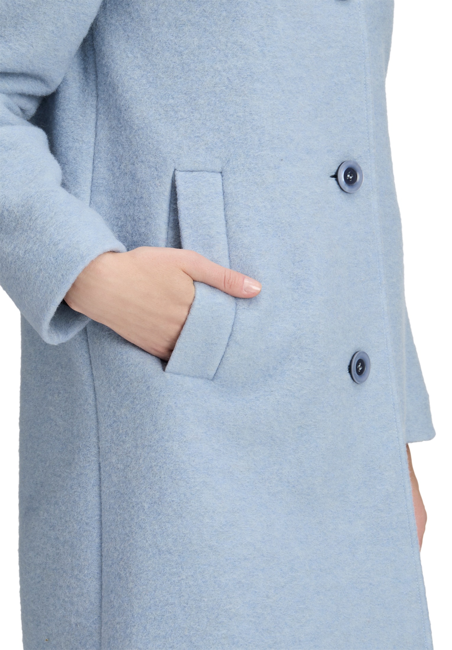 Betty Barclay Wolljacke »Betty Barclay Damen Wollmantel mit abnehmbarer Kapuze«, mit Kapuze