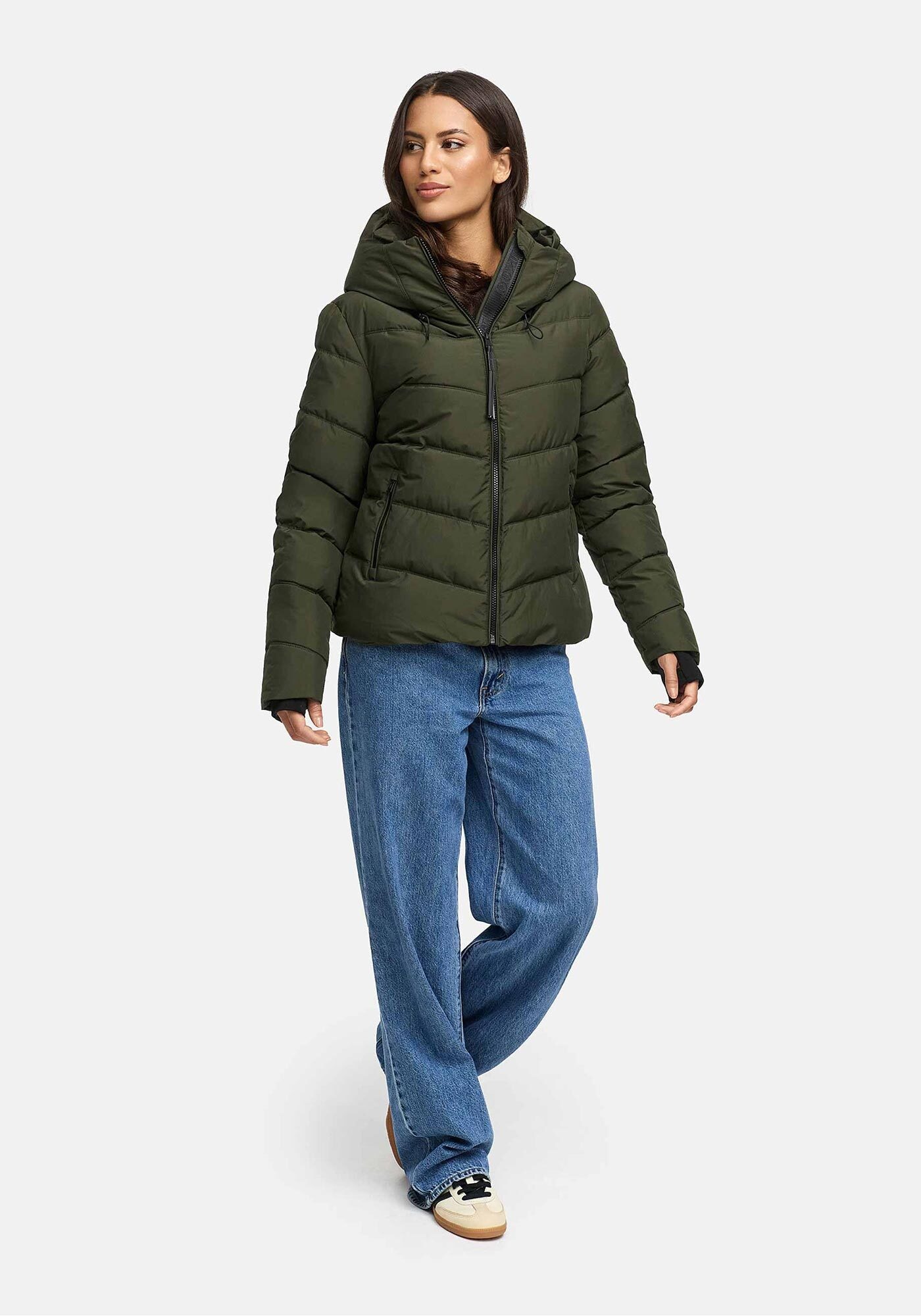 Marikoo Winterjacke »Yukanii«, Ärmelbündchen mit Daumenloch