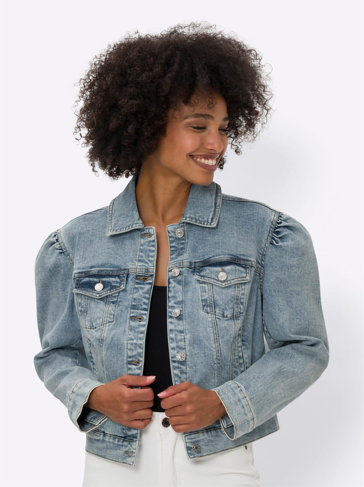 heine Jeansjacke, ohne Kapuze