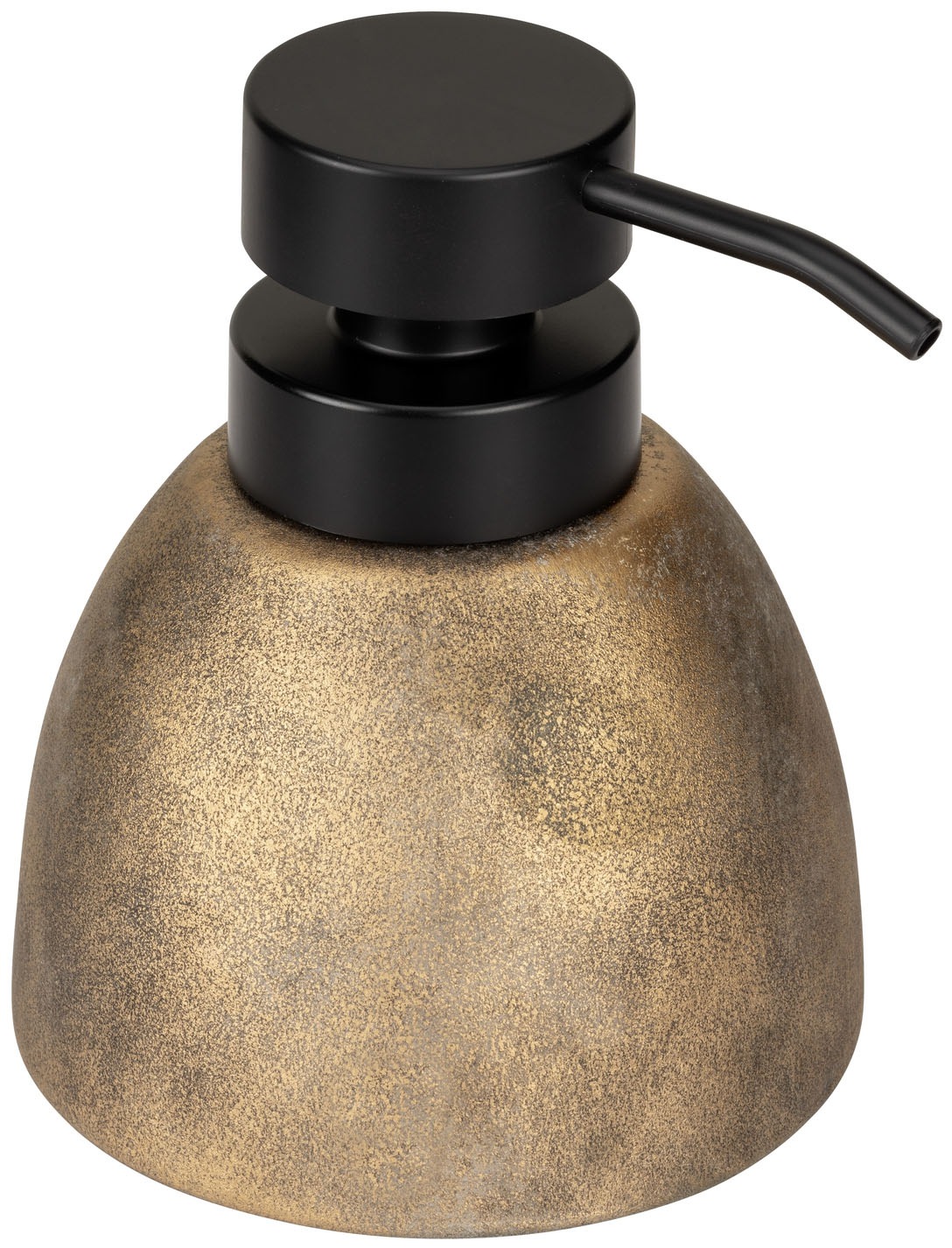 WENKO Seifenspender "Tremea" Dosierspender in matter Bronze-Optik, hochwertige Keramik, 300 ml