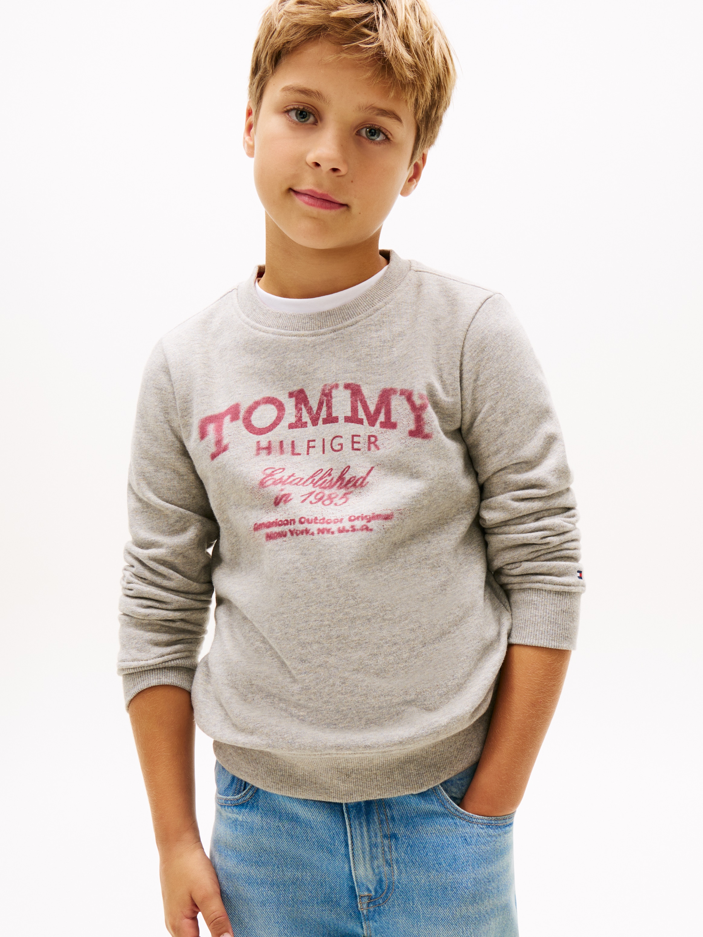 Tommy Hilfiger Sweatshirt, Regular fit, für Kinder bis 16 Jahre