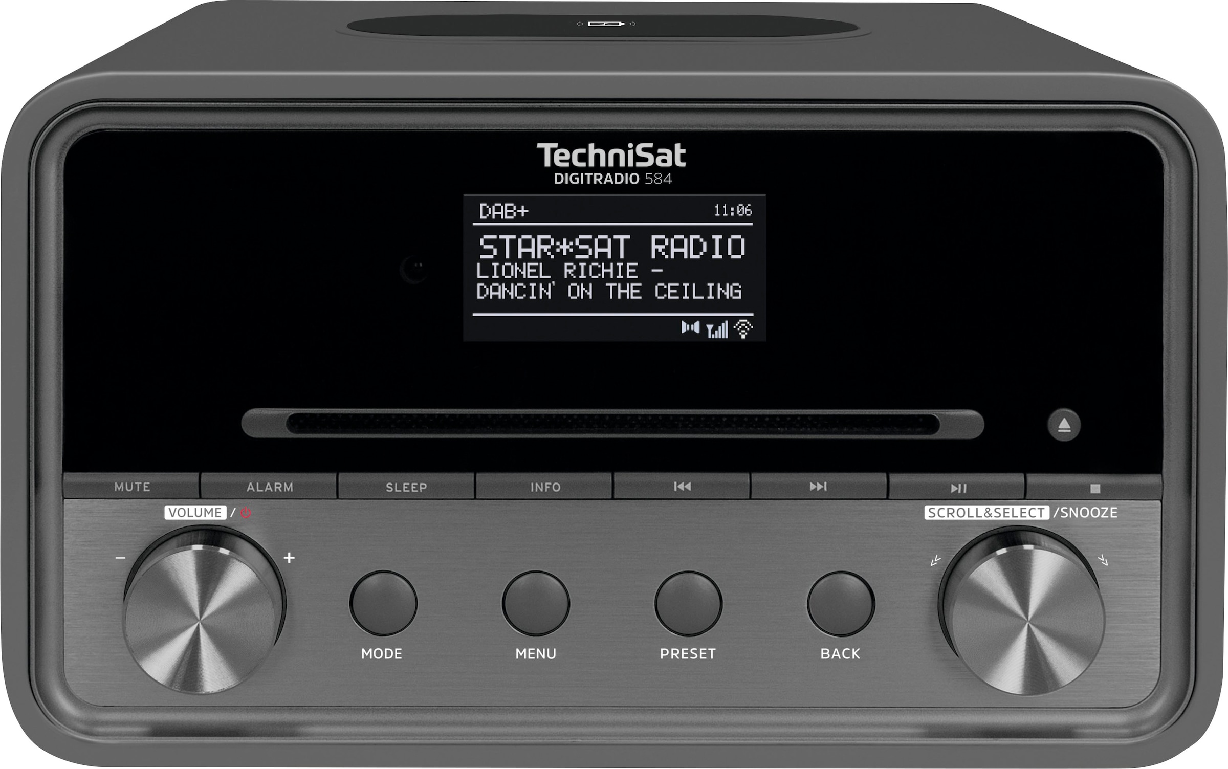 TechniSat Internet-Radio »DIGITRADIO 584 Stereoanlage«, (Bluetooth-WLAN  Digitalradio (DAB+)-UKW mit RDS-Internetradio), CD, Bluetooth, Farbdisplay,  Wireless Charging, Alexa-Sprachsteuerung | BAUR | Internetradios