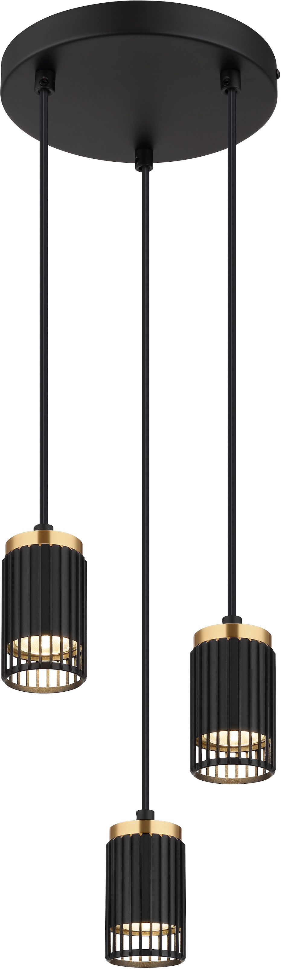 GLOBO LIGHTING Hängeleuchte »KORBEN«, Leuchtmittel GU10 | ohne Leuchtmittel, Hängelampe/Pendelleuchte/Esszimmer/Wohnzimmer/Esstisch