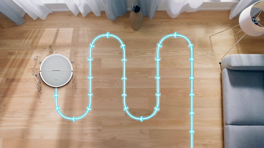 Medion® Saugroboter »E35 (MD 11157), intelligente S-Linien Navigation, 2 kPa Saugleistung«, Steuerung per Fernbedienung, 120 min Laufzeit, Ladestation