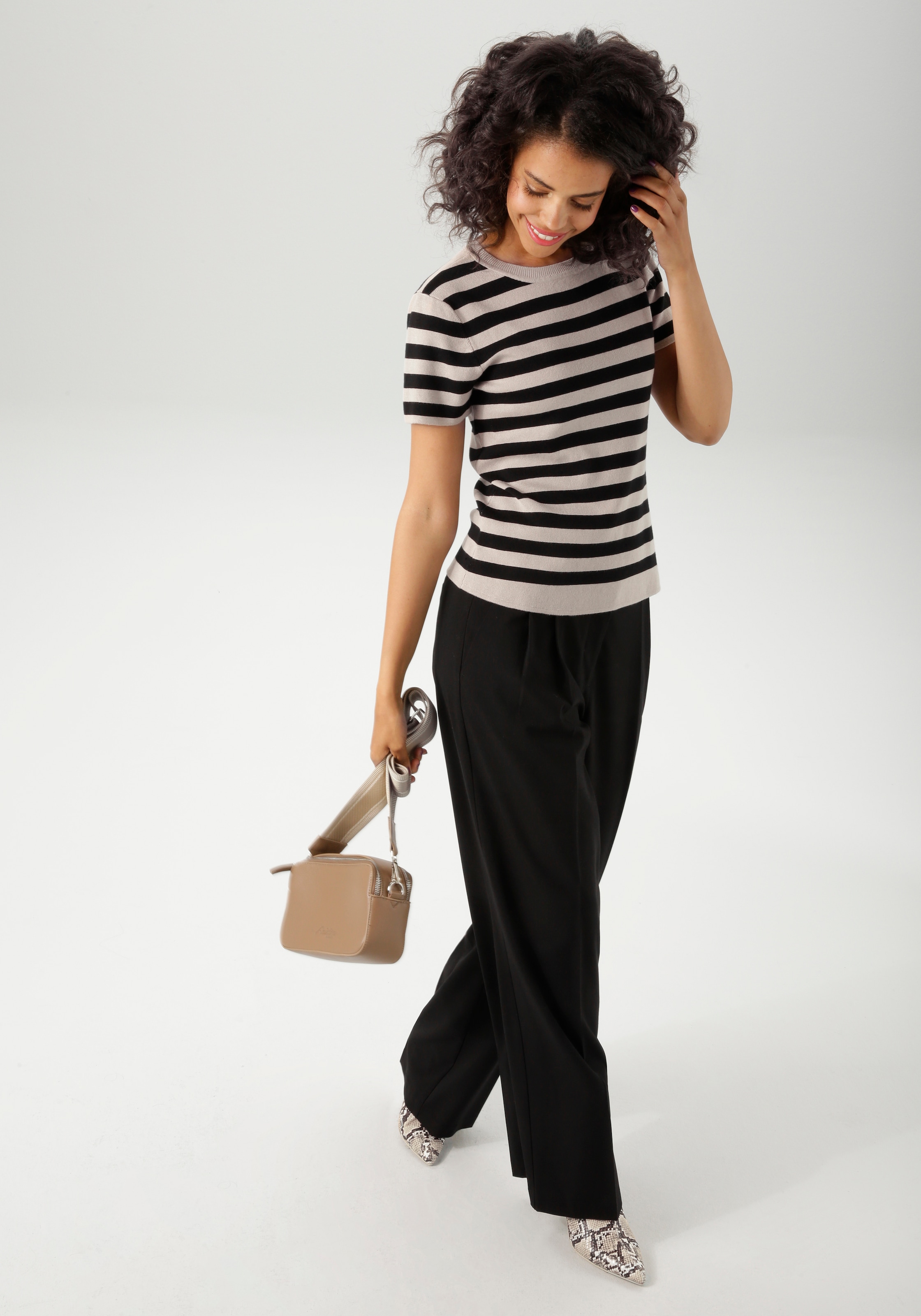 Aniston CASUAL Strickpullover, im Streifen-Dessin - NEUE KOLLEKTION