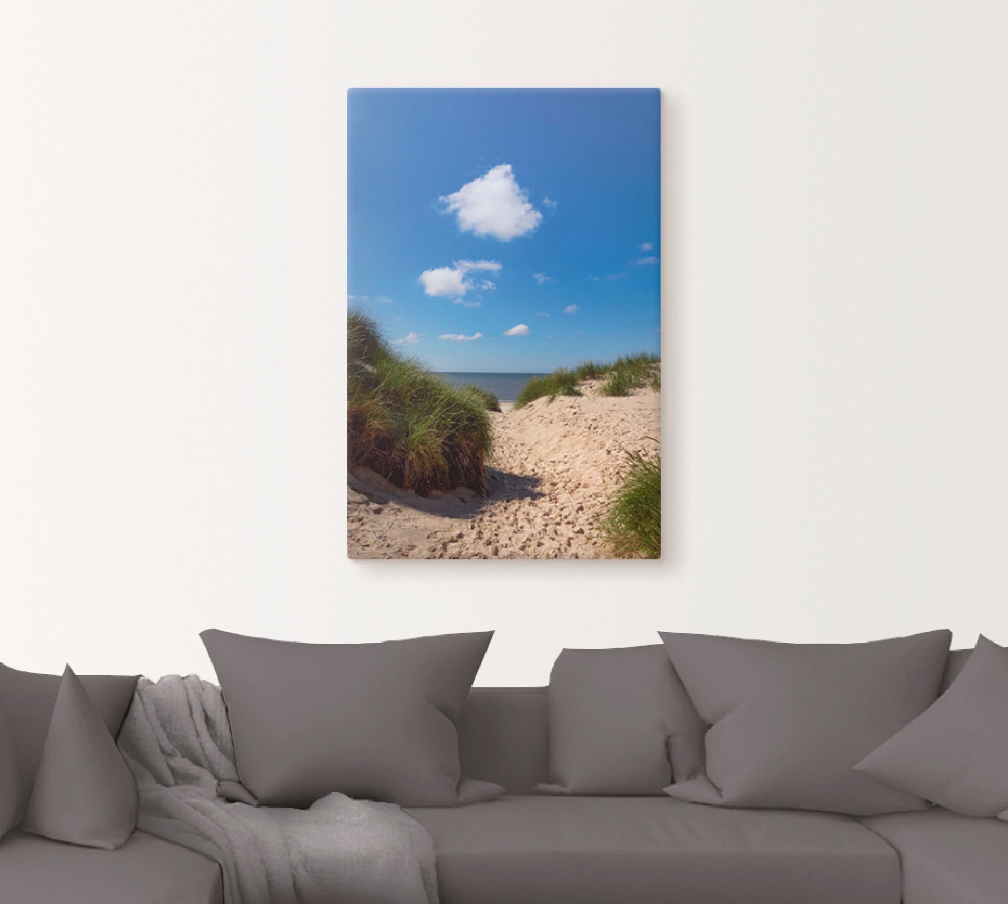 Artland Leinwandbild "Weg zum Strand I", Strand, (1 St.) günstig online kaufen
