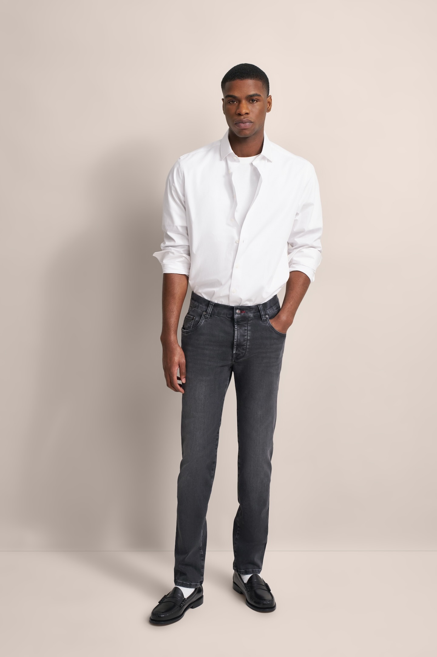 Bugatti Basic Essentials Jean 5 Poches Gris 34/32 3