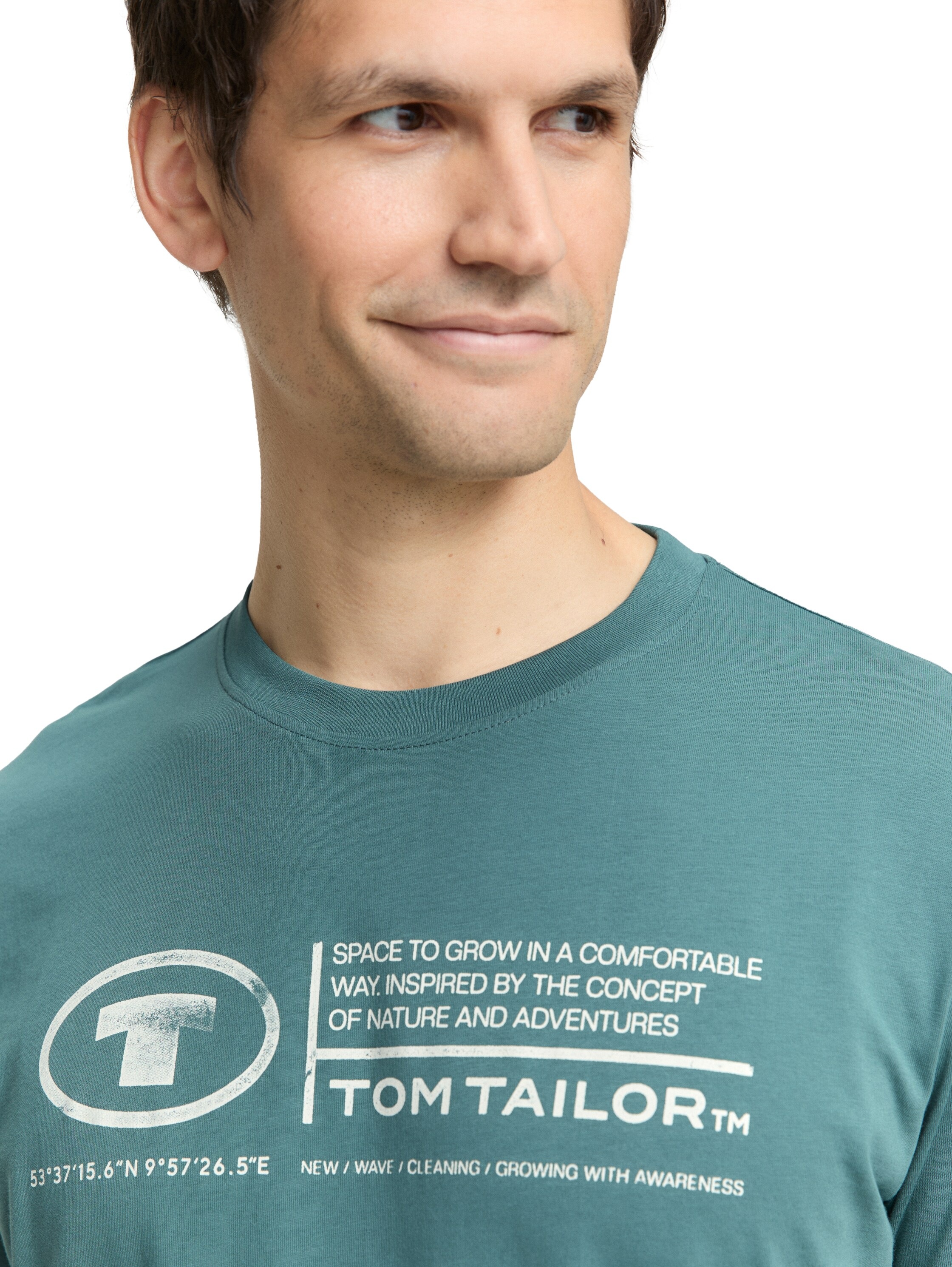 Thumbnail - TOM TAILOR Print-Shirt "Tom Tailor Herren T-Shirt Frontprint"