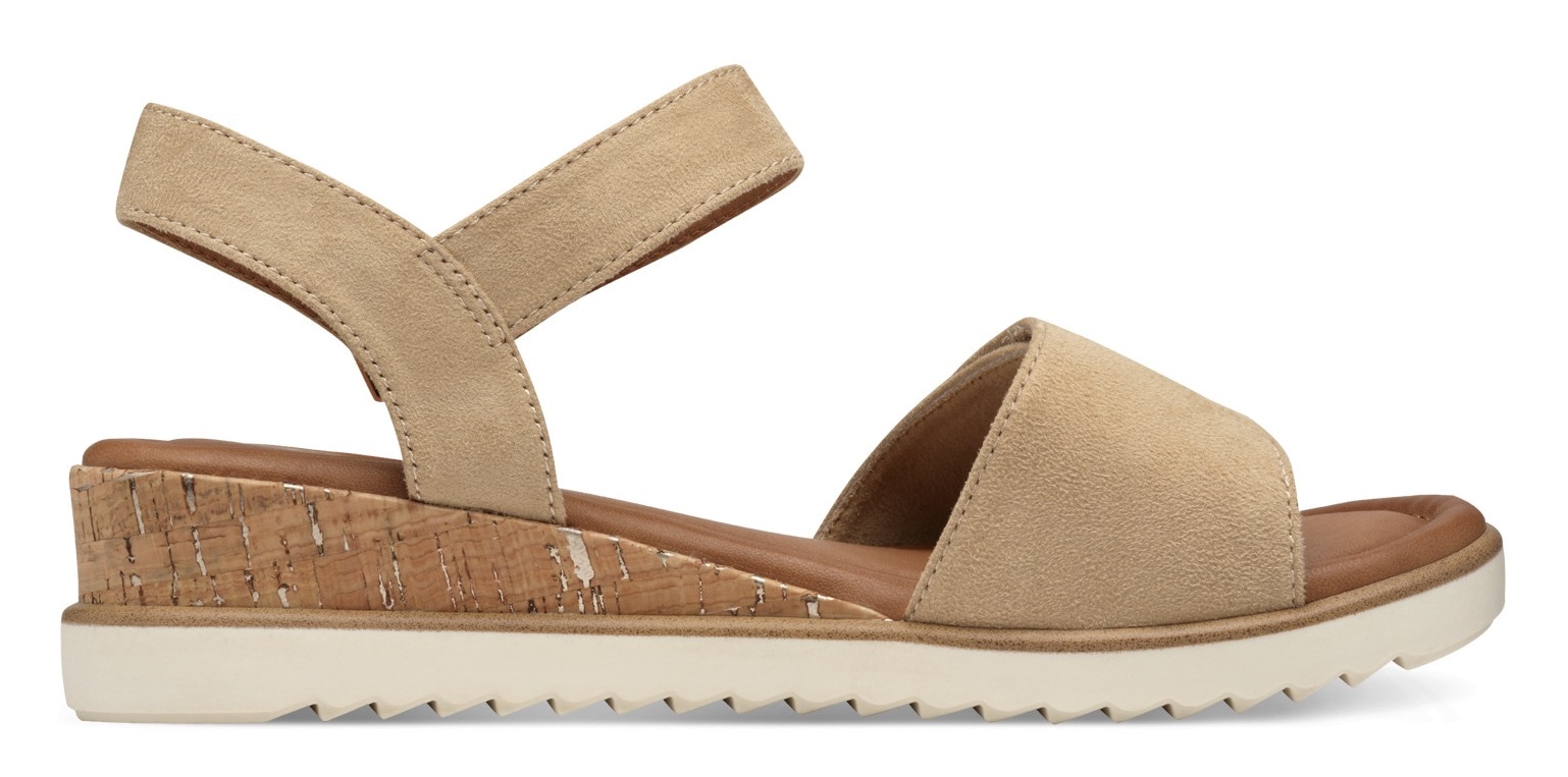 Tamaris Keilsandalette, Riemchensandale, Sommerschuh in veganer Verarbeitung