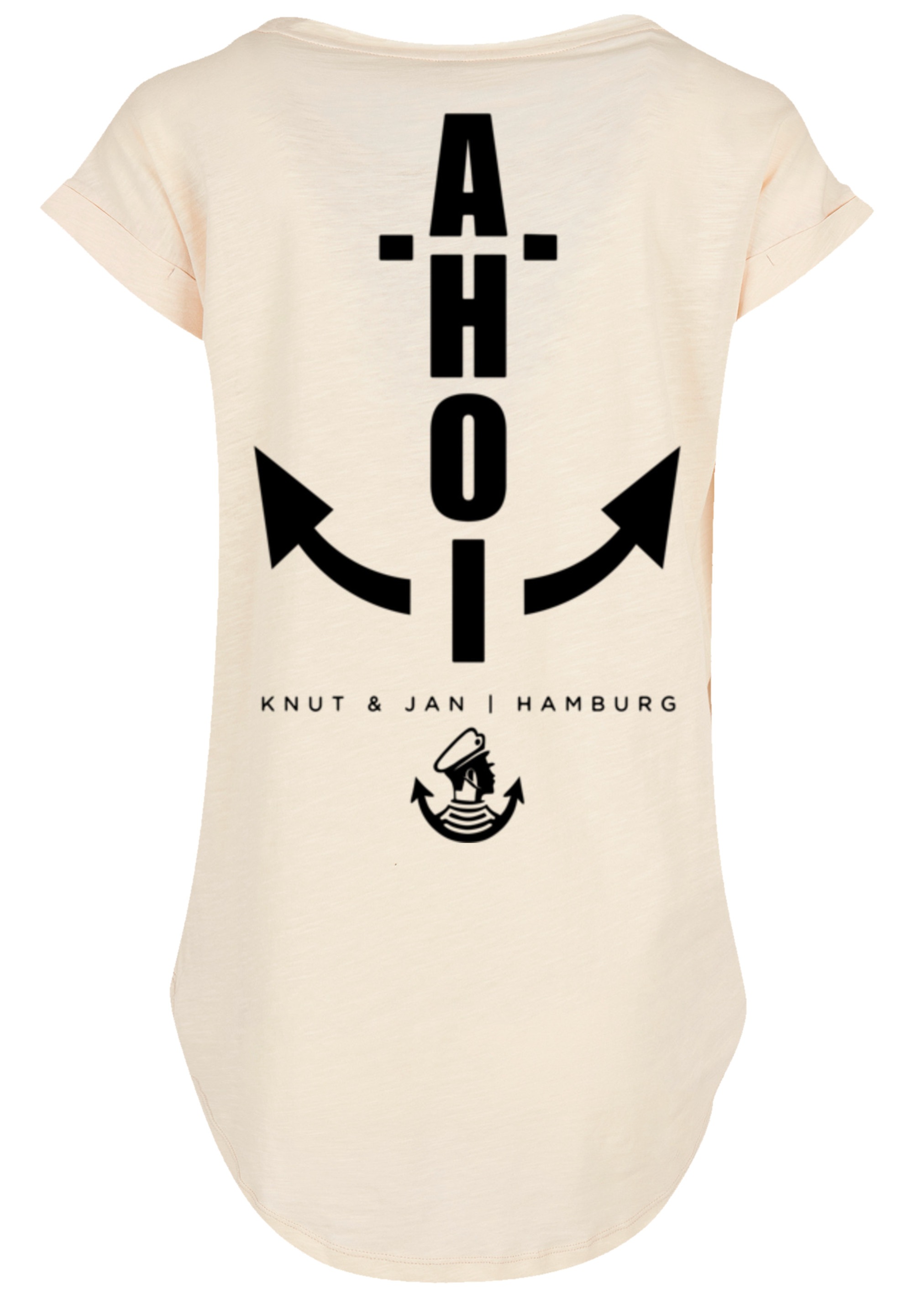 F4NT4STIC T-Shirt »Ahoi Anker Knut & Jan Hamburg«, Print