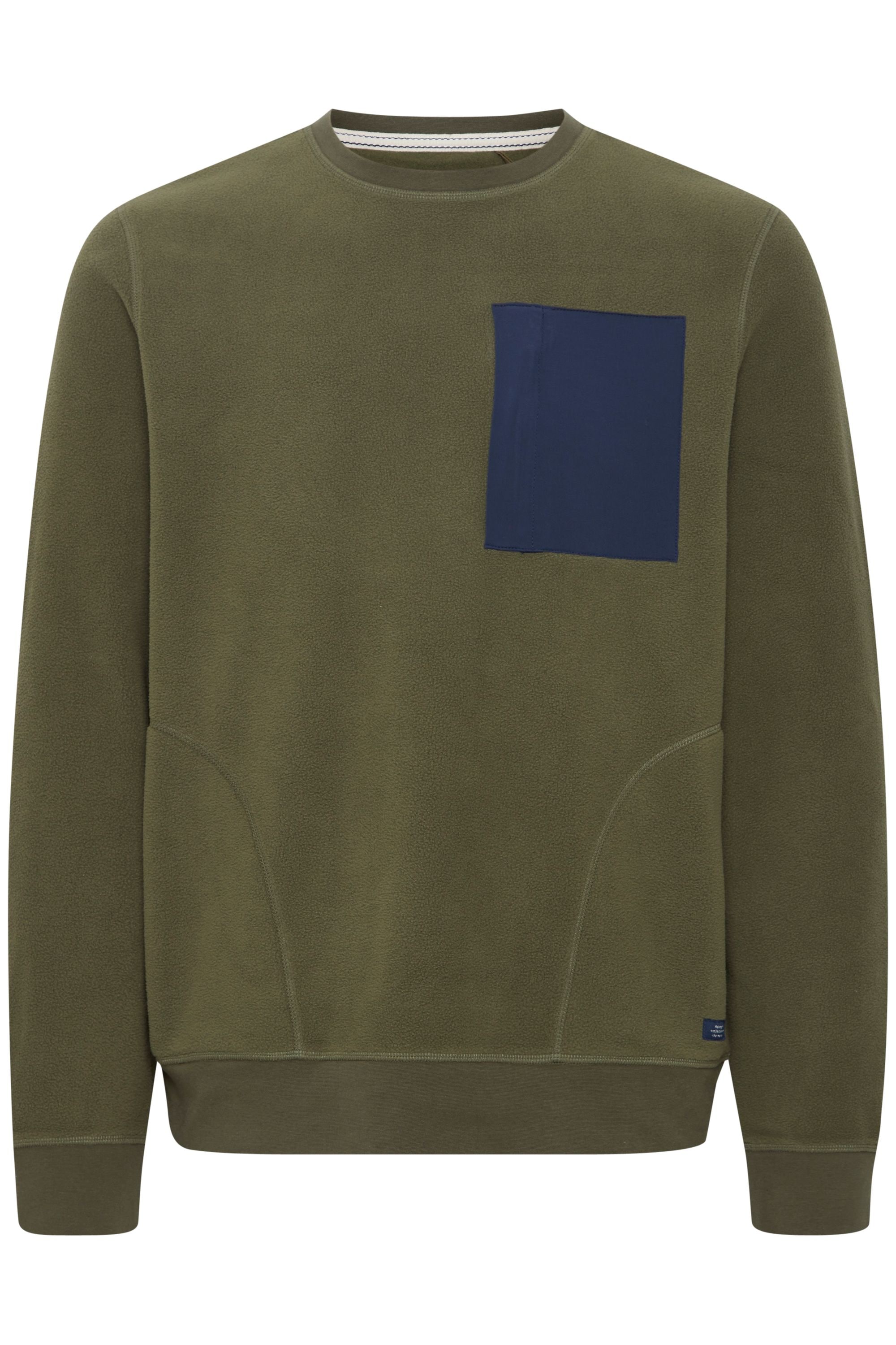 BLEND Herren Longpullover "Sweatshirt BHSweatshirt", grün, Gr. XXXL, Obermaterial: 100% Polyester PES., Sweatshirts