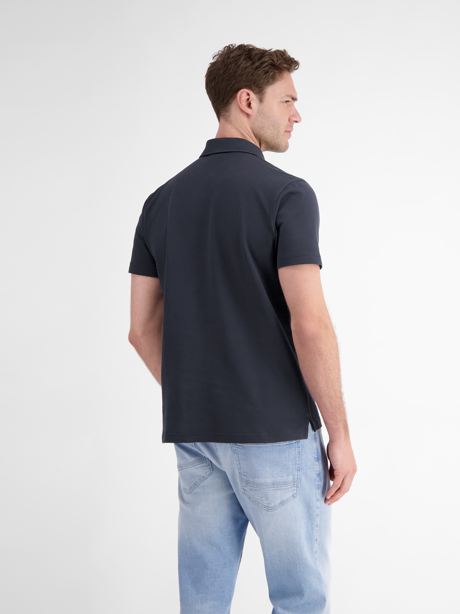 LERROS Poloshirt "Herren Poloshirt mit Reißverschlusskragen"