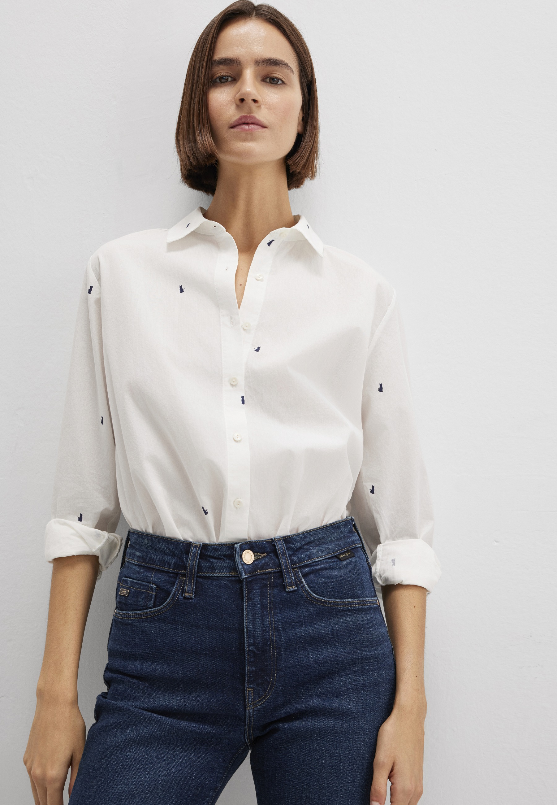 Thumbnail - Mavi Klassische Bluse "LONG SLEEVE WOVEN SHIRT" Bluse Langarm