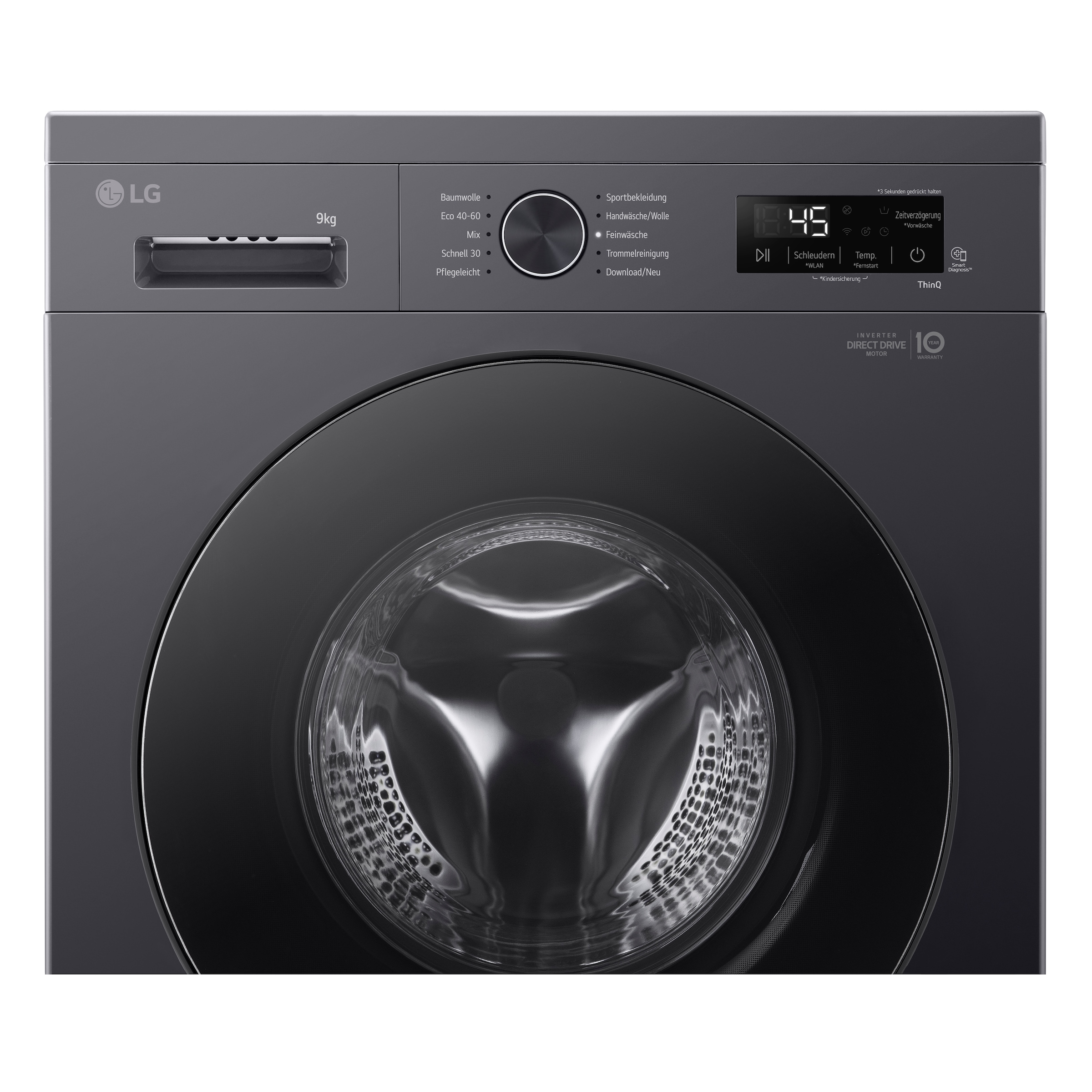LG Waschmaschine VB »F4WB309YB« 9 kg 1400 U/min Freistehend mit Unterbaumöglichkeit