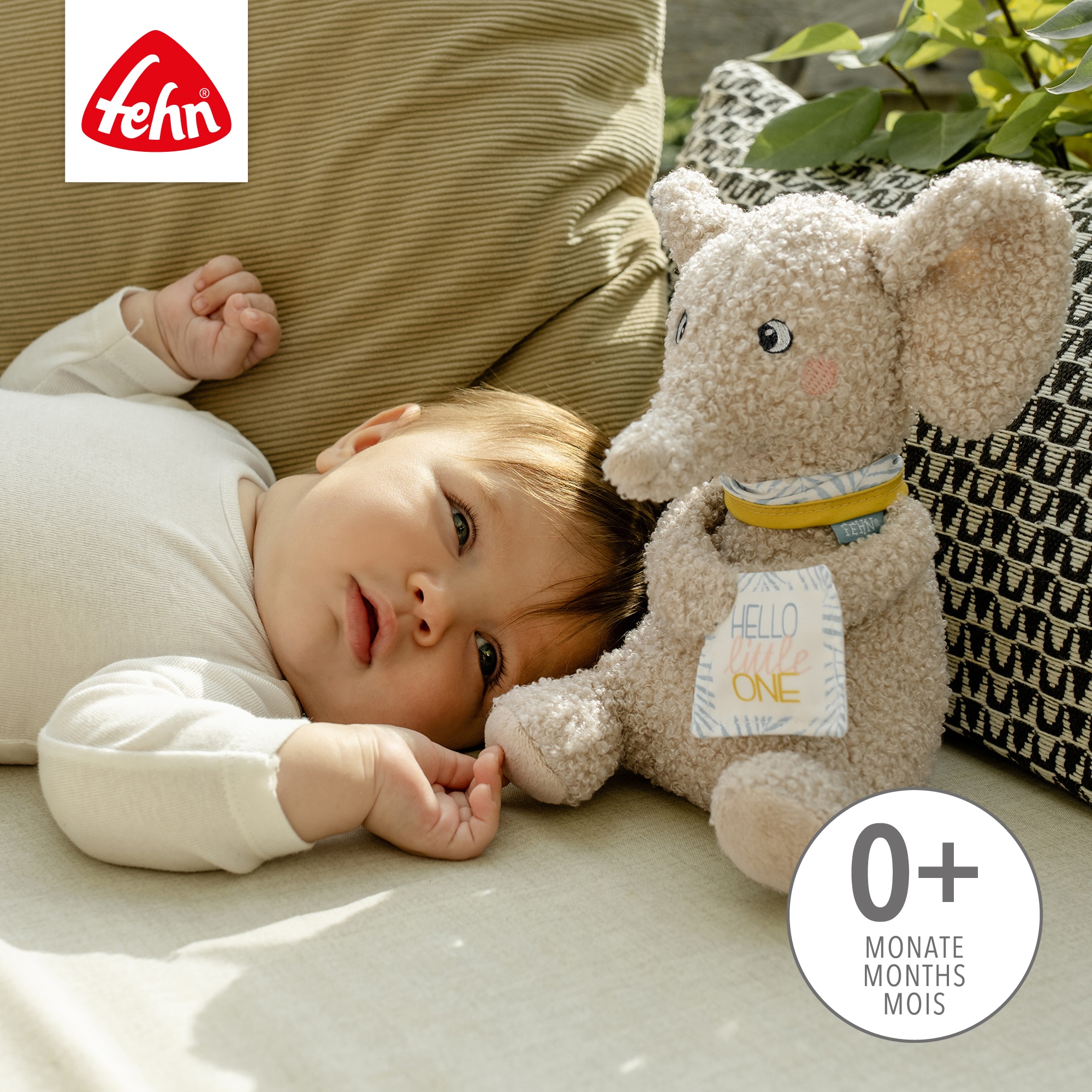 Fehn Kuscheltier »FredErik,  Elefant Hello«