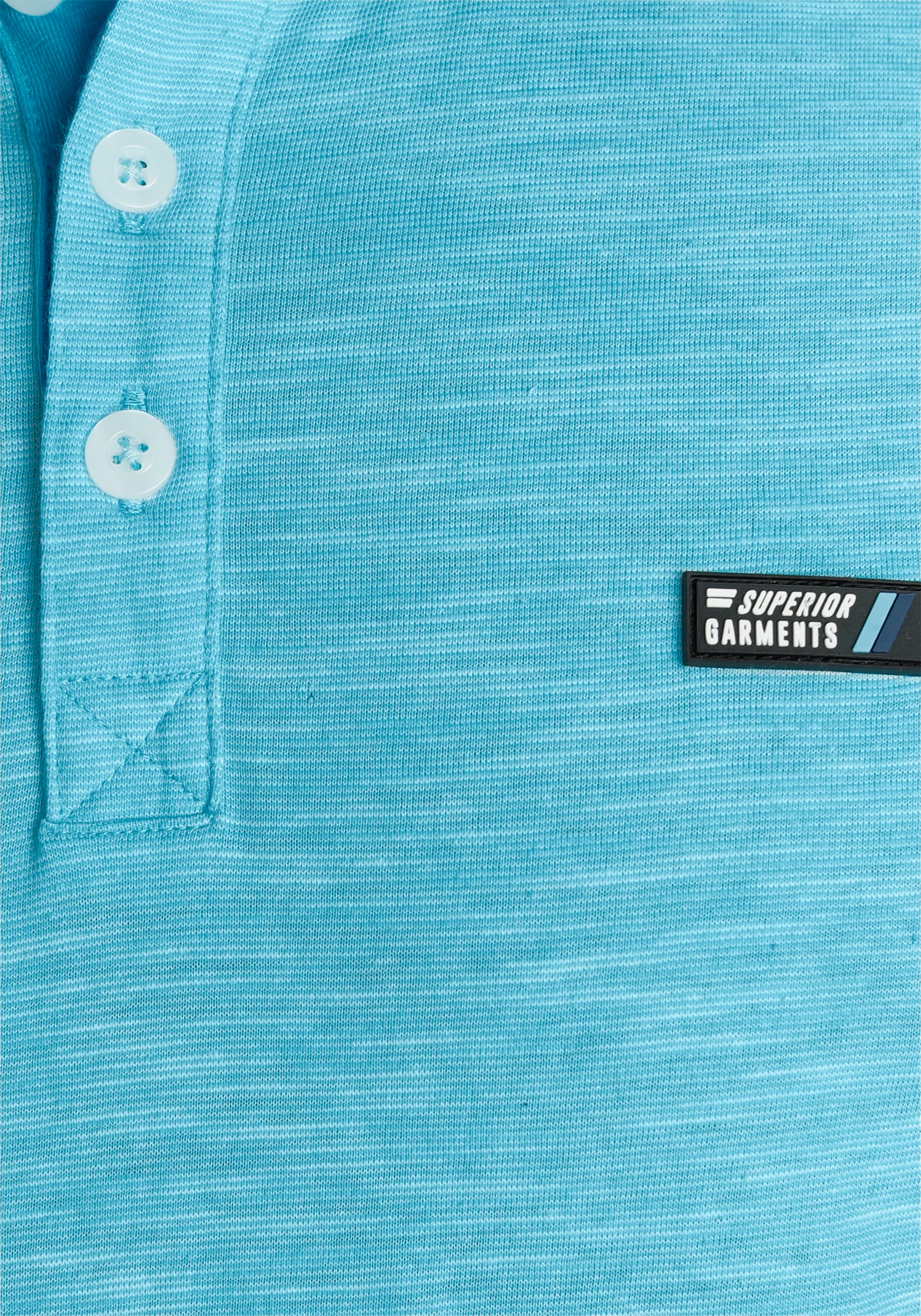 AJC Poloshirt, mit kontrastfarbenen Details an Kragen und Ärmeln