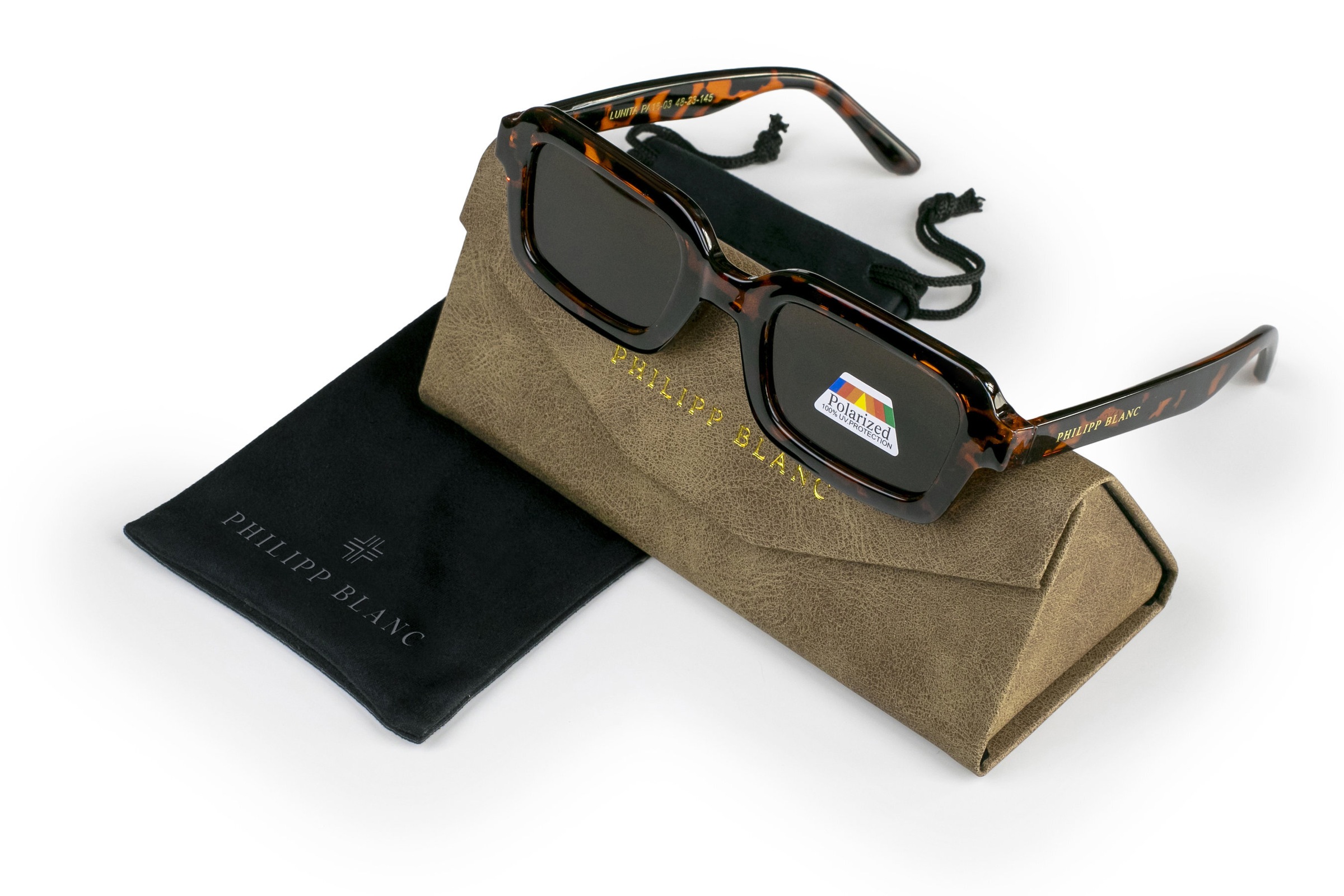 PHILIPP BLANC Sonnenbrille »PA15-03« Glass 0.74MM Polarized Lens UV400，CAT3.0