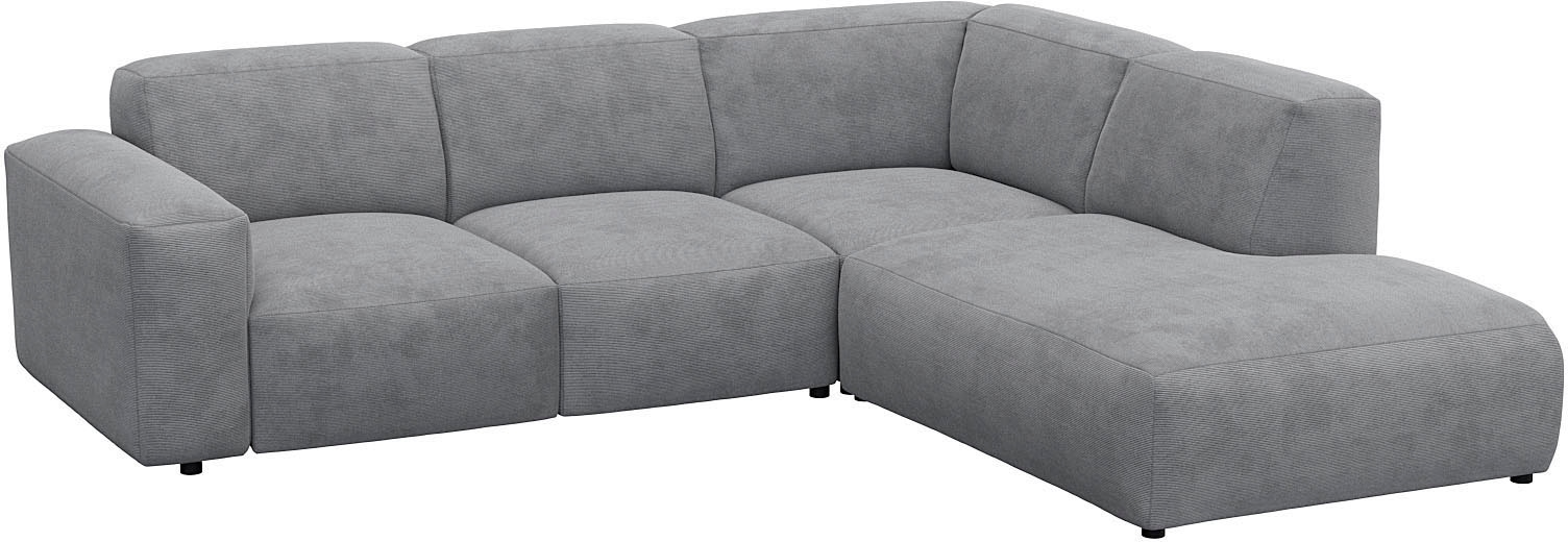 FLEXLUX Ecksofa »Lucera, super Sitzkomfort durch Kaltschaum im Sitz, L-Form«, modern & anschmiegsam, Designsofa, modernes skandinavisches Design