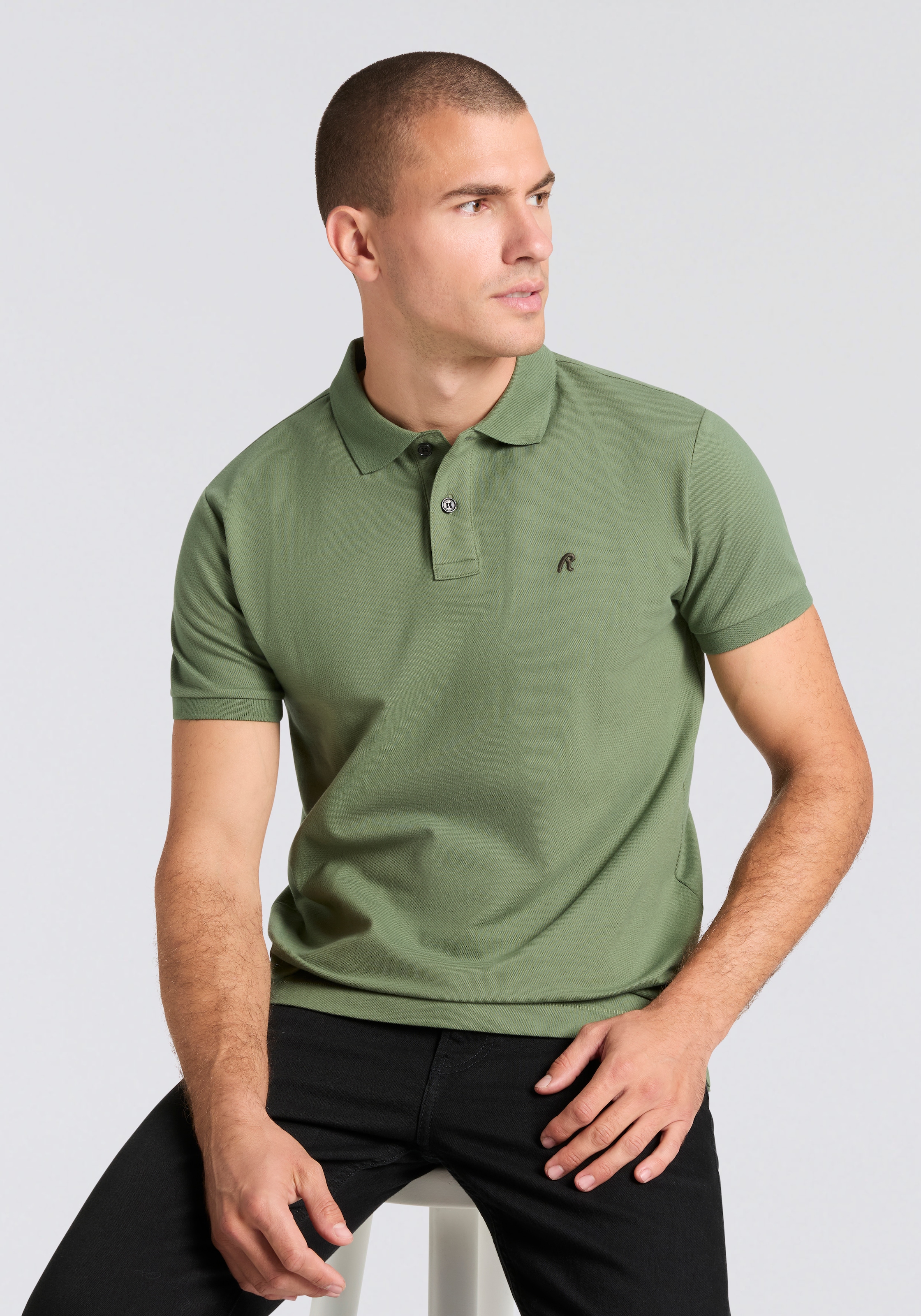 Replay Poloshirt Feiner Piqué aus Baumwolle günstig online kaufen
