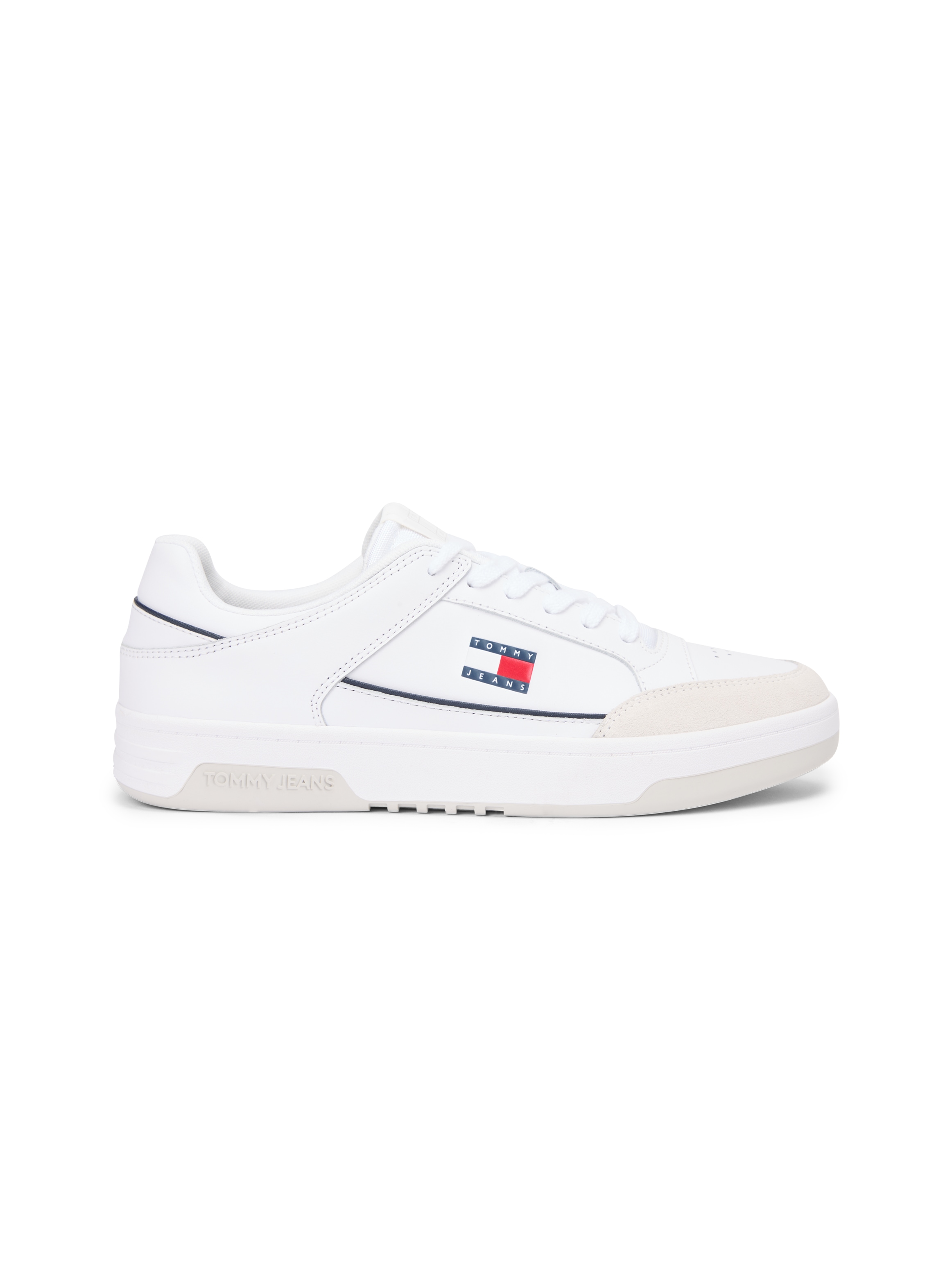 Tommy Jeans Sneaker »TJM CUPSOLE LEATHER«  , Freizeitschuh, Halbschuh, Schnürschuh mit seitlicher Logoflagge