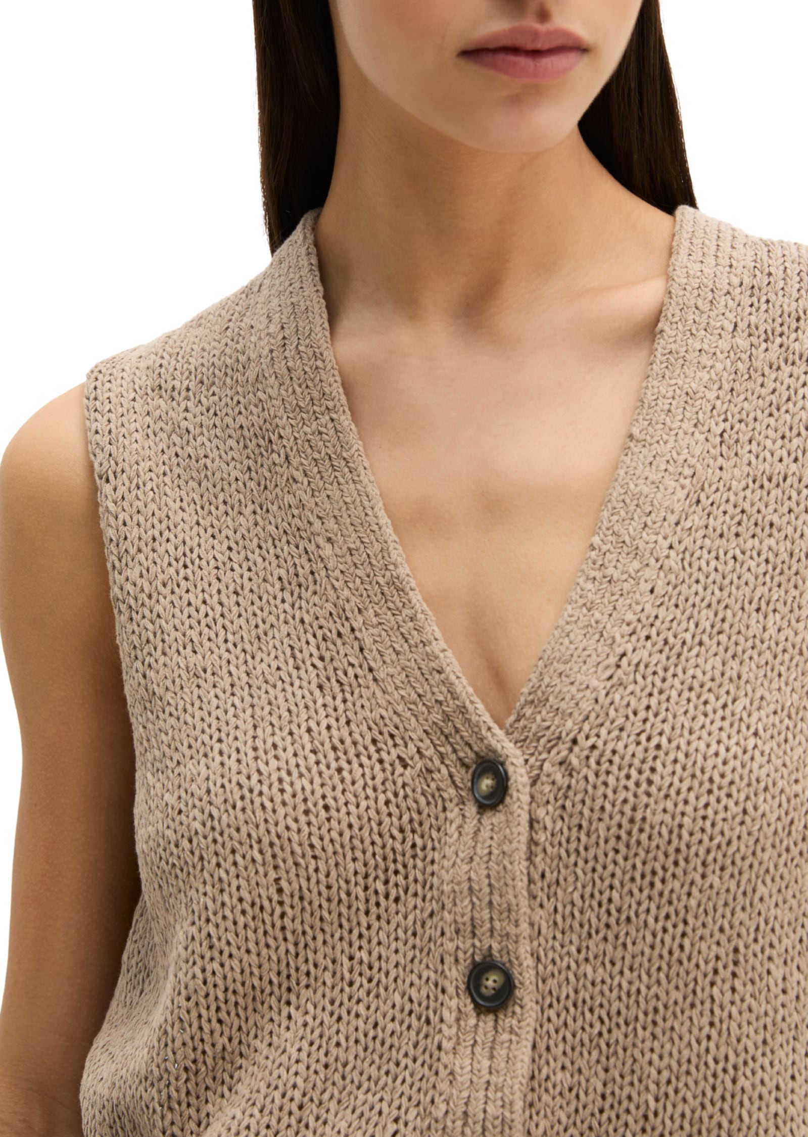 Marc O'Polo Strickweste »aus Bändchengarn«