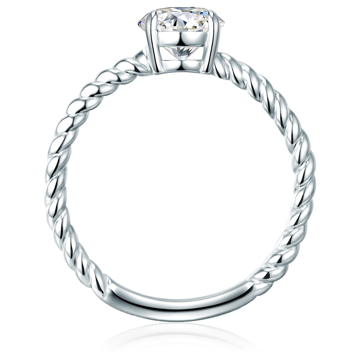 Trilani Solitärring »TR720« mit Zirkonia im Brillant-Look