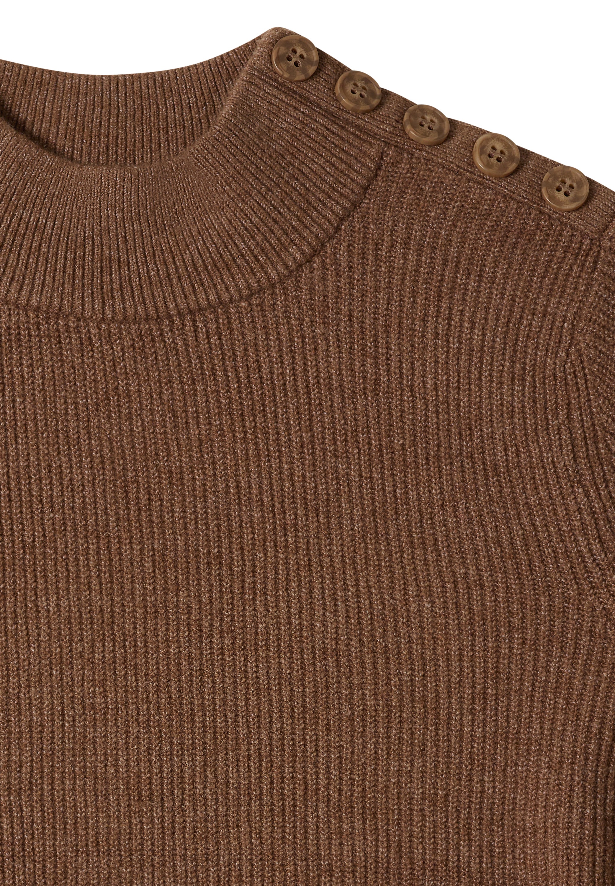 Cecil Stehkragenpullover aus softem Materialmix