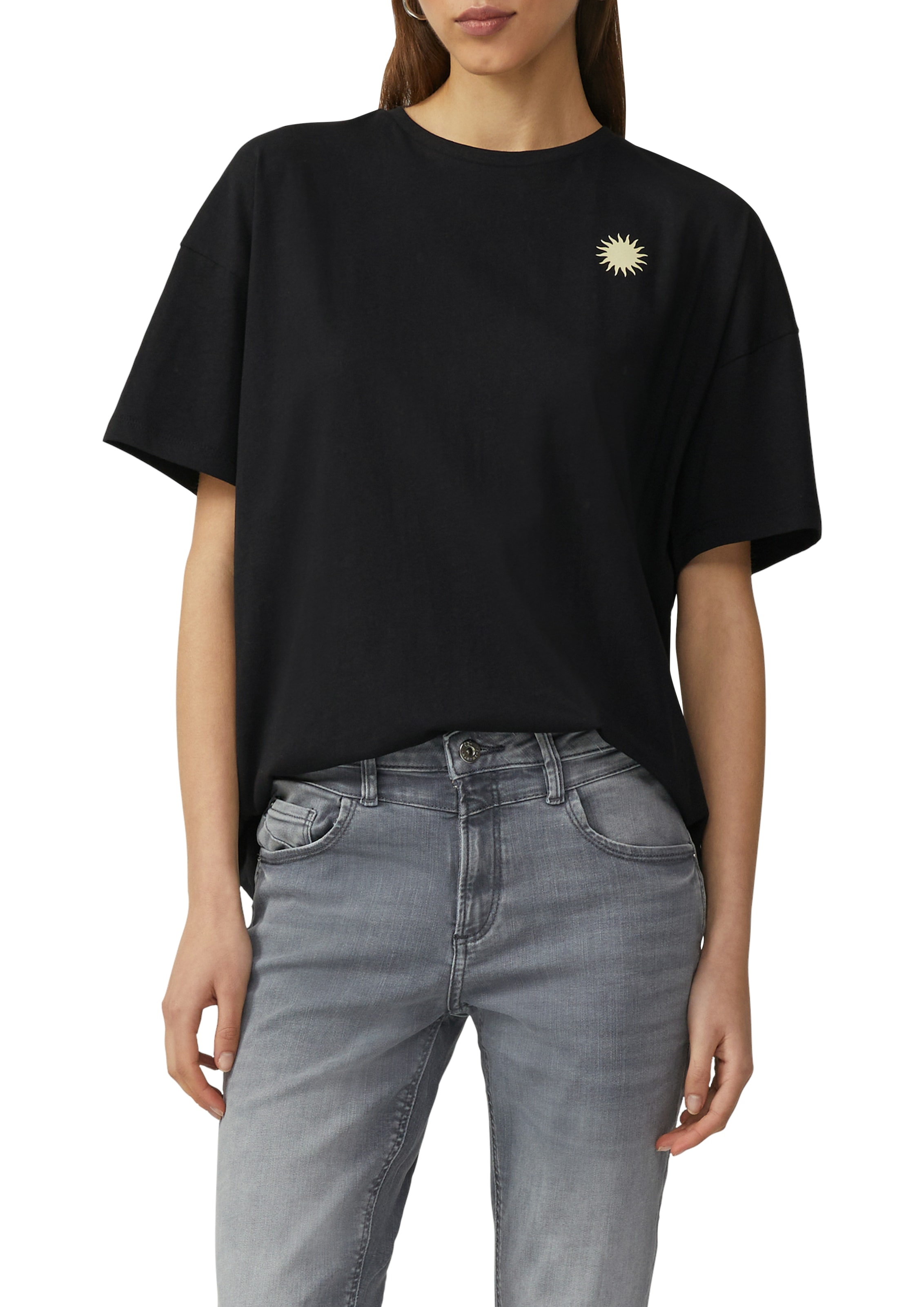 QS T-Shirt, mit Rückenprint günstig online kaufen