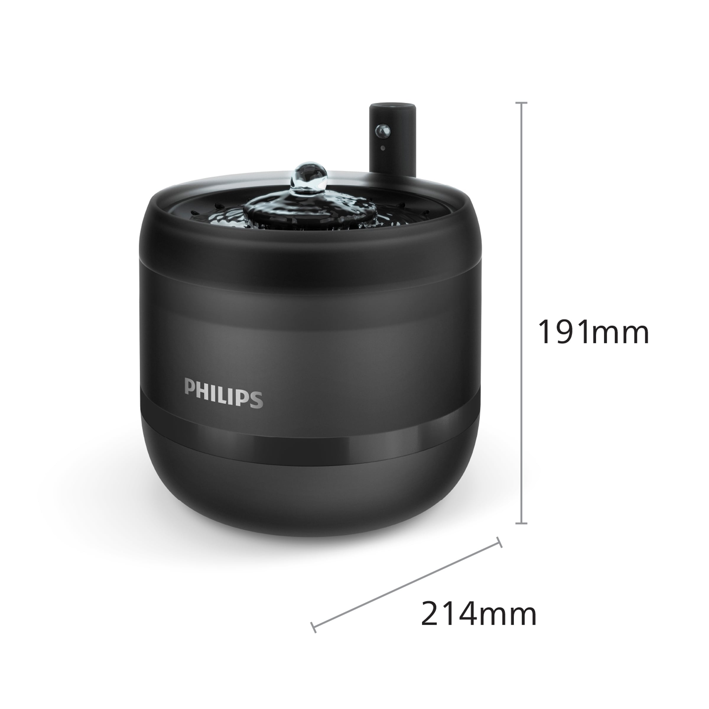 Philips Trinkbrunnen »PAW3210/02 Pet Series, 2,2l, für Katzen und kleine Hunde geeignet«, (1 St.), mit Nachfüllüberwachung, 4-schichtigem Filtersystem, flüsterleise