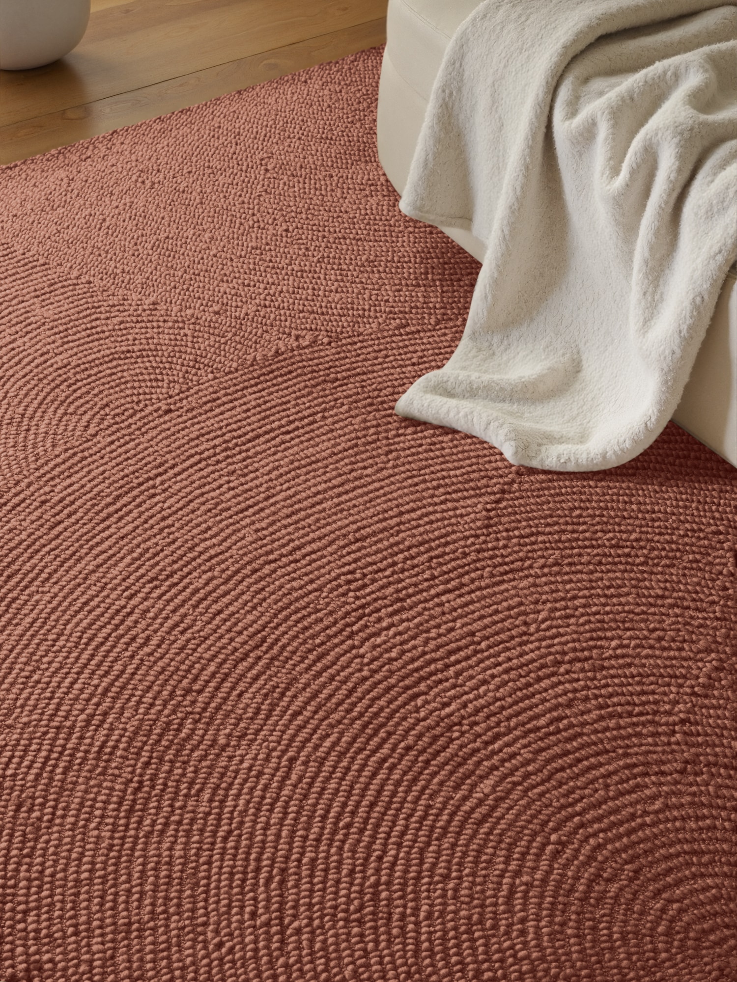 HANSE Home Wollteppich »Calmio , auch als Läufer und in rund« rechteckig 18 mm Höhe Handgetuftet, Wolle, Natur, Wohnzimmer, Schlafzimmer, Skandi, Hygge