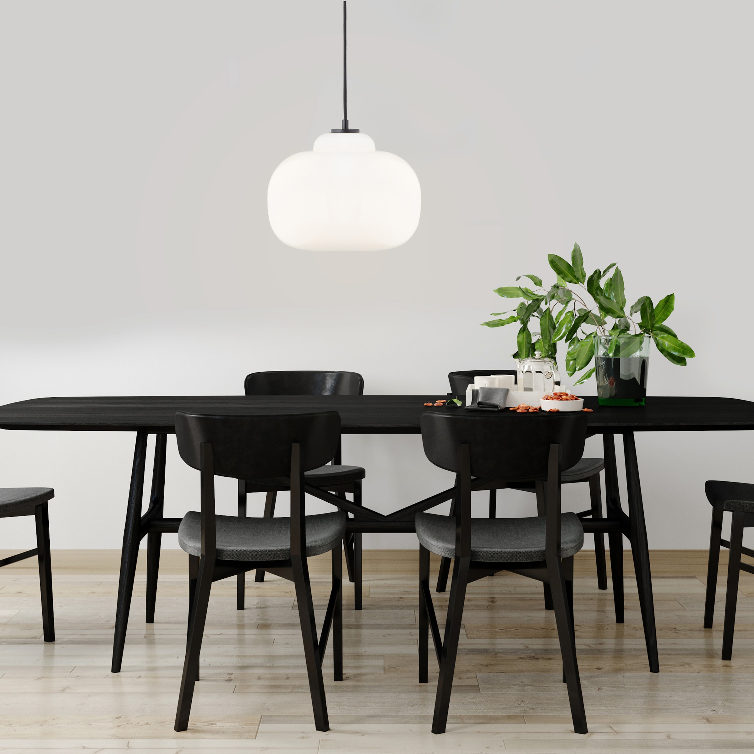 Brilliant Pendelleuchte »Blop«, 1 flammig, Leuchtmittel E27 | ohne Leuchtmittel, Höhe 128,5 cm, Ø 30 cm, E27, kürzbar, Glas/Metall