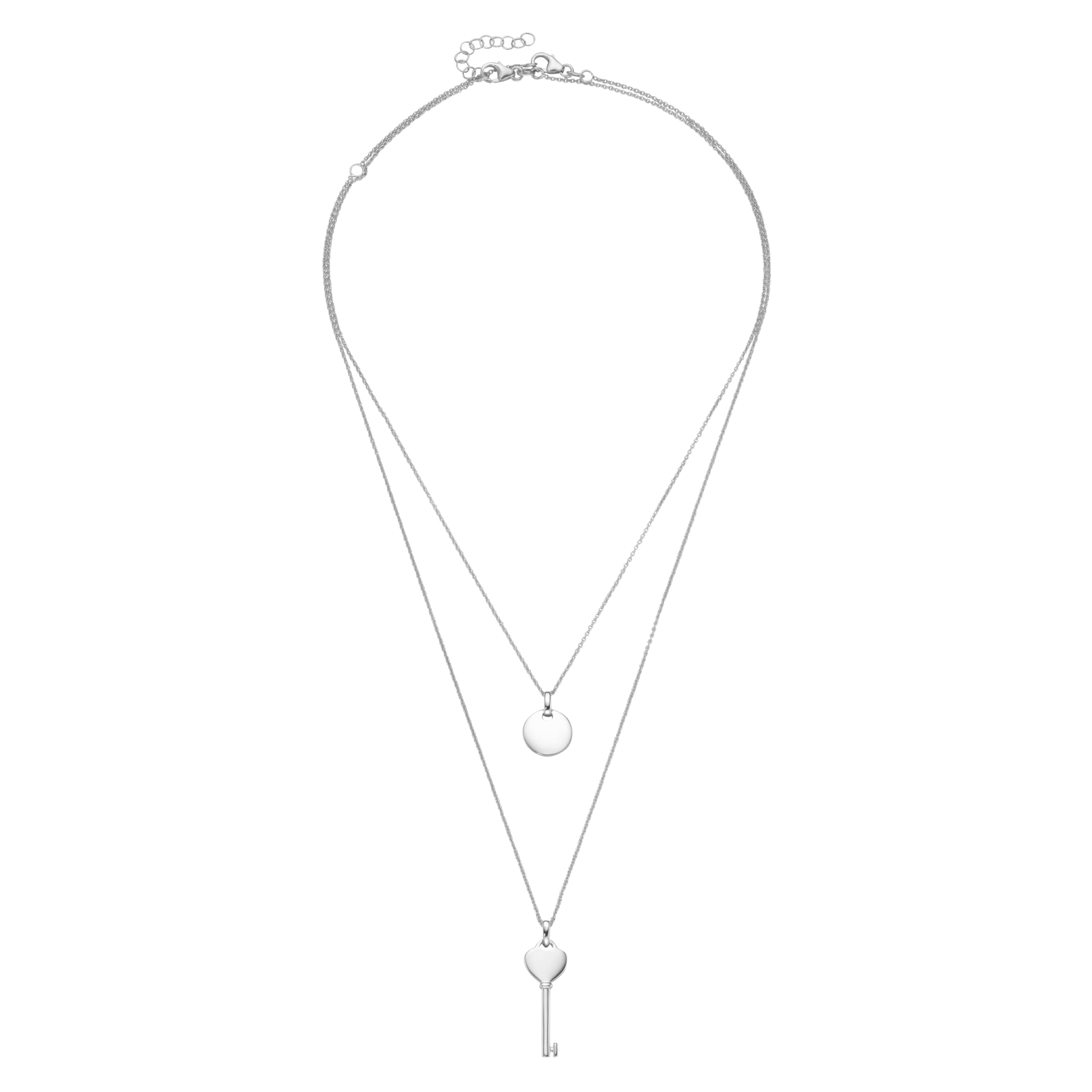 Smart Jewel Schmuckset »2x Anhänger, jeweils mit Kette, Silber 925«