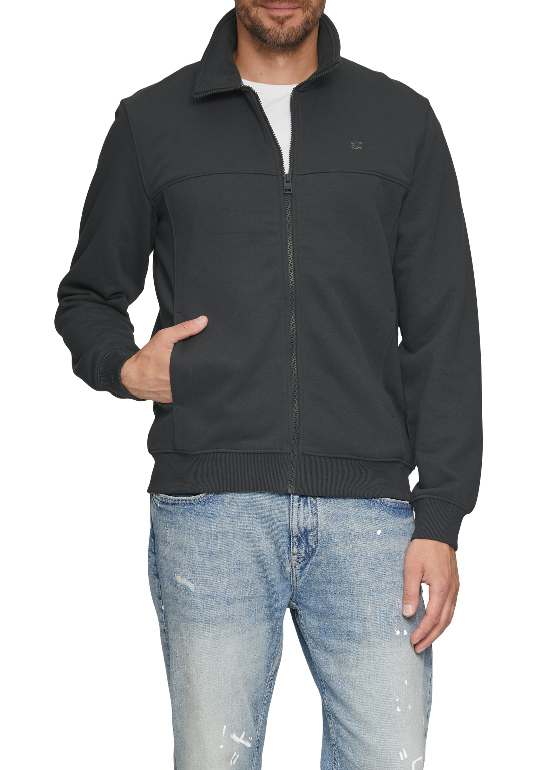 s.Oliver Sweatshirt, mit Logo Stickerei