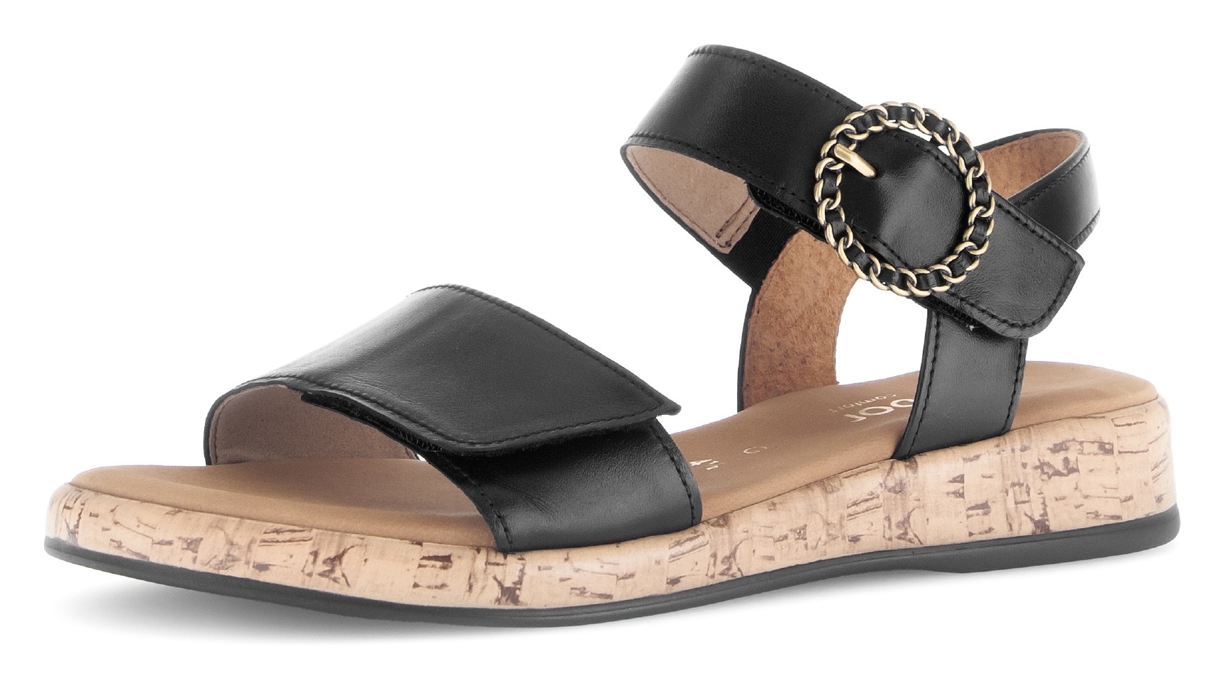 Gabor "RHODOS", Riemchensandale, Komfortschuh, Sommerschuh mit hübscher Zierschnalle