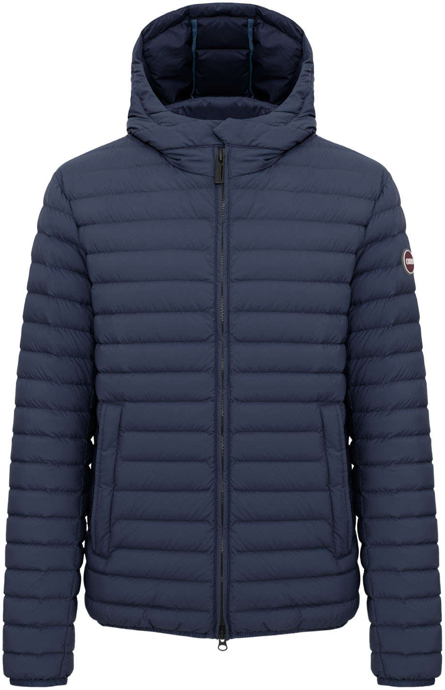 Colmar Leichtdaunenjacke mit Kapuze Zwei-Wege-Reißverschluss, Druckknopf an der Kapuze, Regular Fit