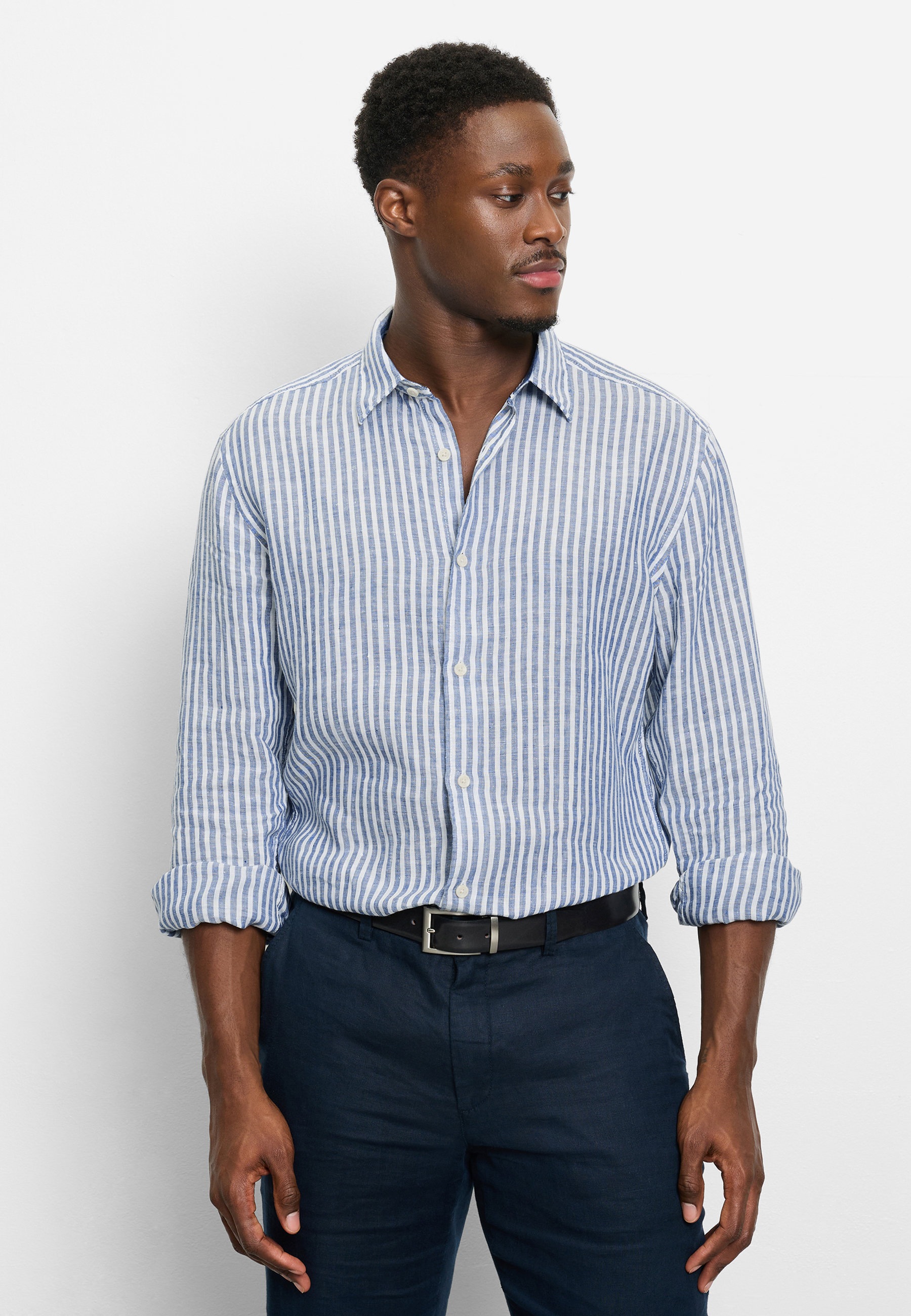 OLYMP Herren Langarmhemd "OLYMP Casual, regular fit, Kent"royal, Gr. M, Hemden