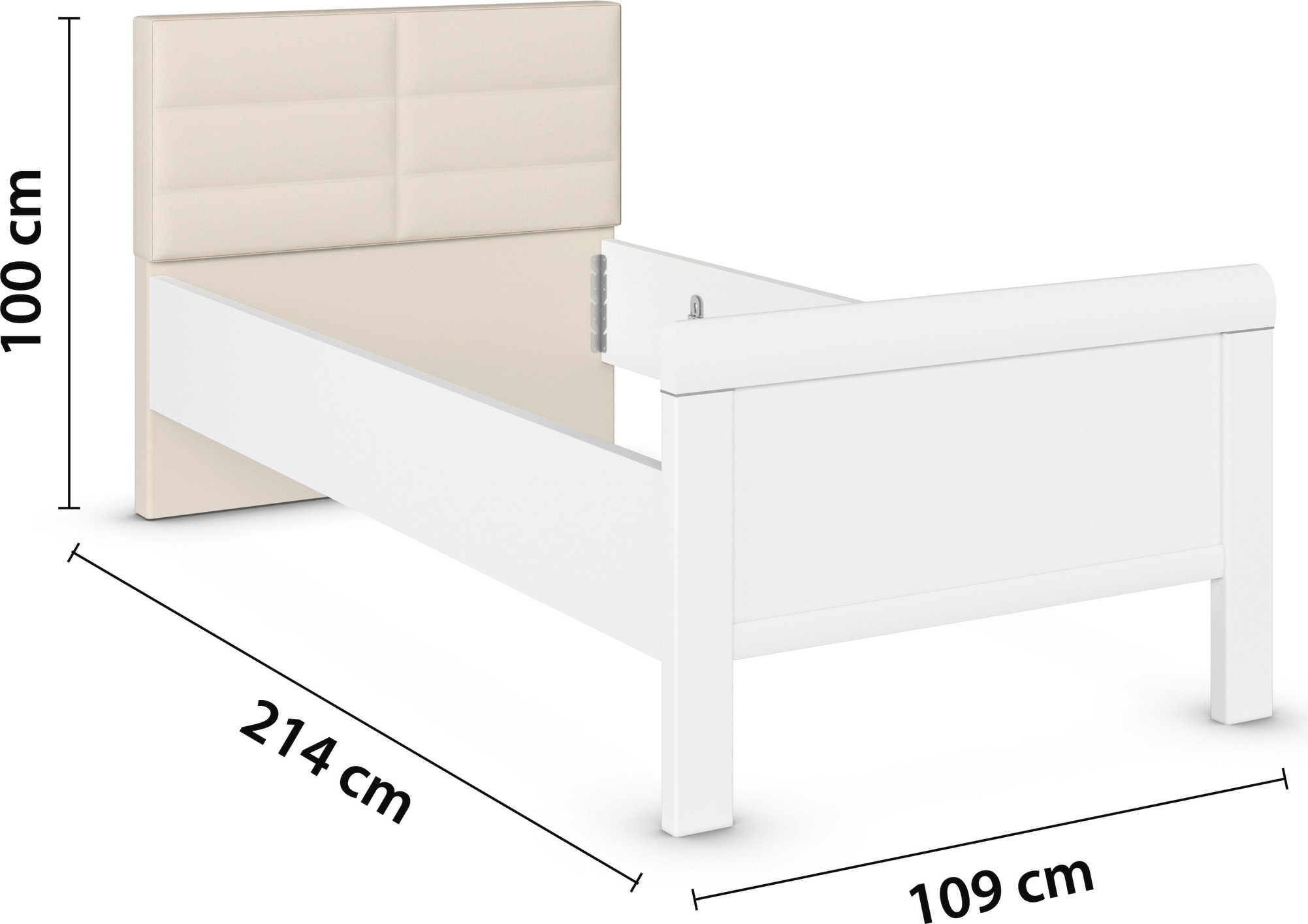 rauch Schlafzimmer-Set »Komplettschlafzimmer Schlafzimmer EVELYN«, (Set, 3 tlg.), Schrank und Bett in 2 Breiten, Nachttisch mit Paneel MADE IN GERMANY