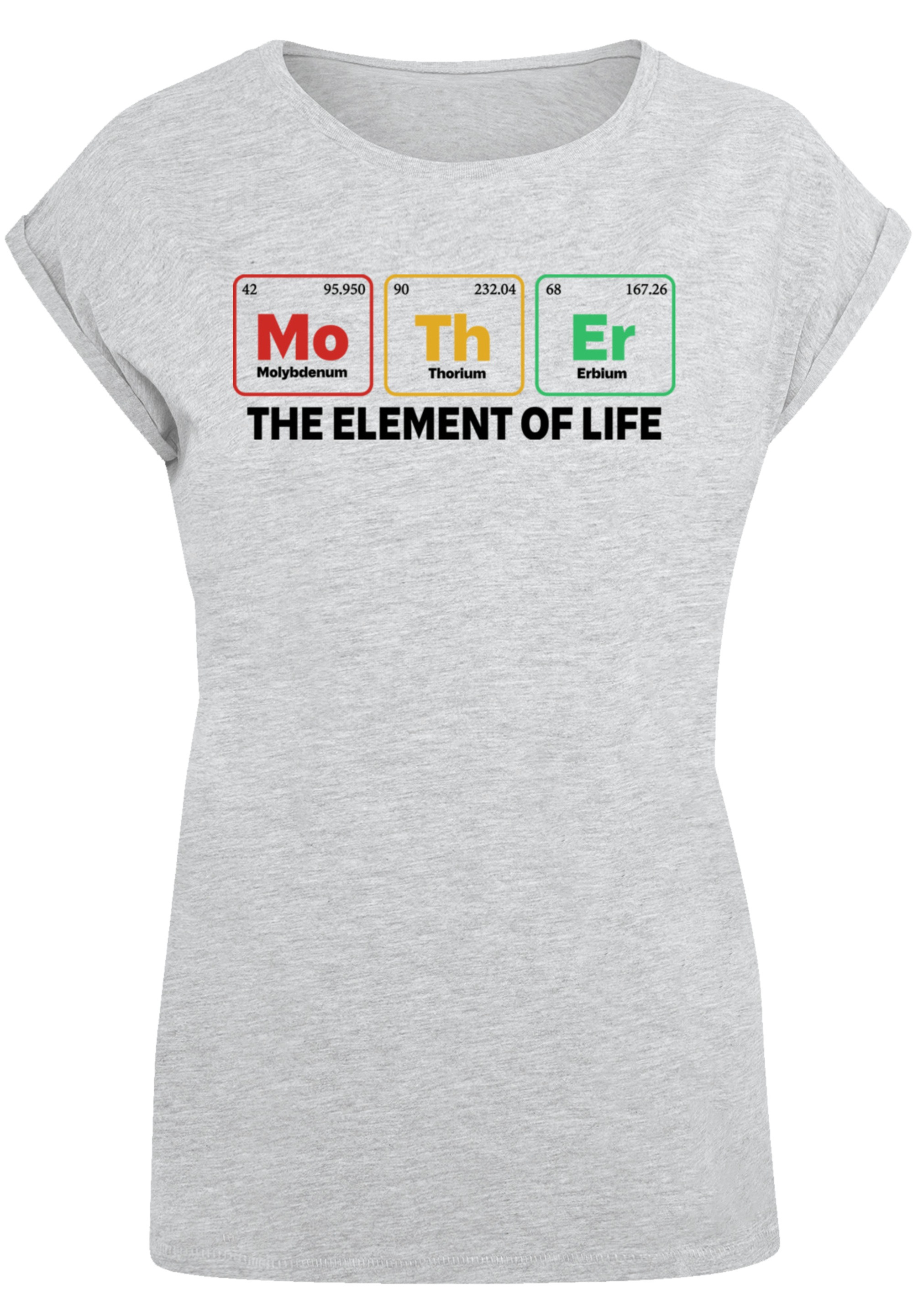 F4NT4STIC T-Shirt "Mothers Day Minimalist Periodic Elements Geeky Mom Gift" günstig online kaufen