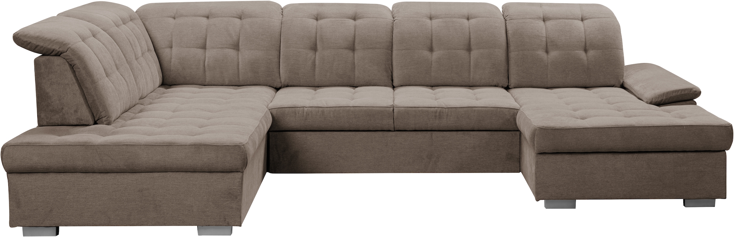WERK2 Wohnlandschaft »Kordula-New U-Form«, Sofa in U-Form mit Schlaffunktion & Bettkasten, Schlafcouch