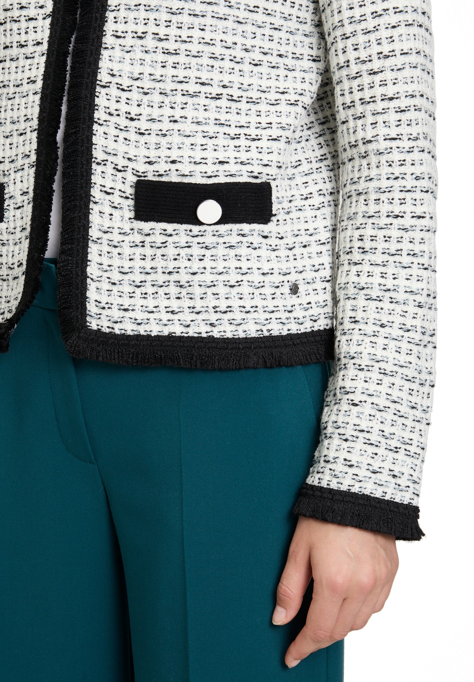 Betty&Co Strickjacke »Betty & Co Strick-Cardigan mit Fransen«