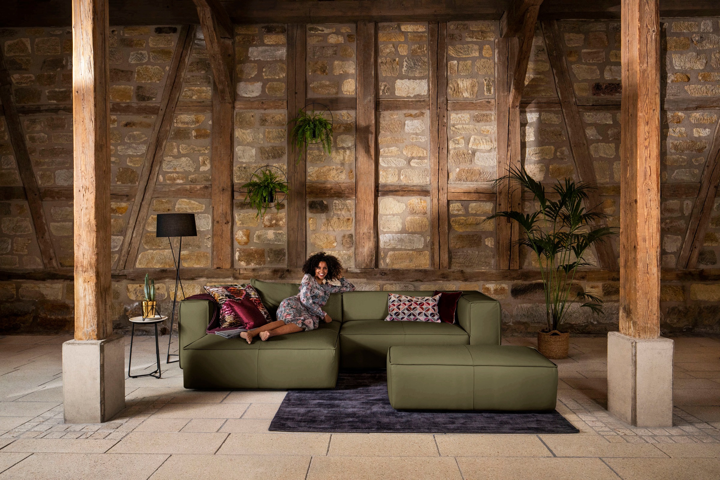 W.SCHILLIG Ecksofa "around-the-block, modern und elegant, bequem, L-Form", günstig online kaufen
