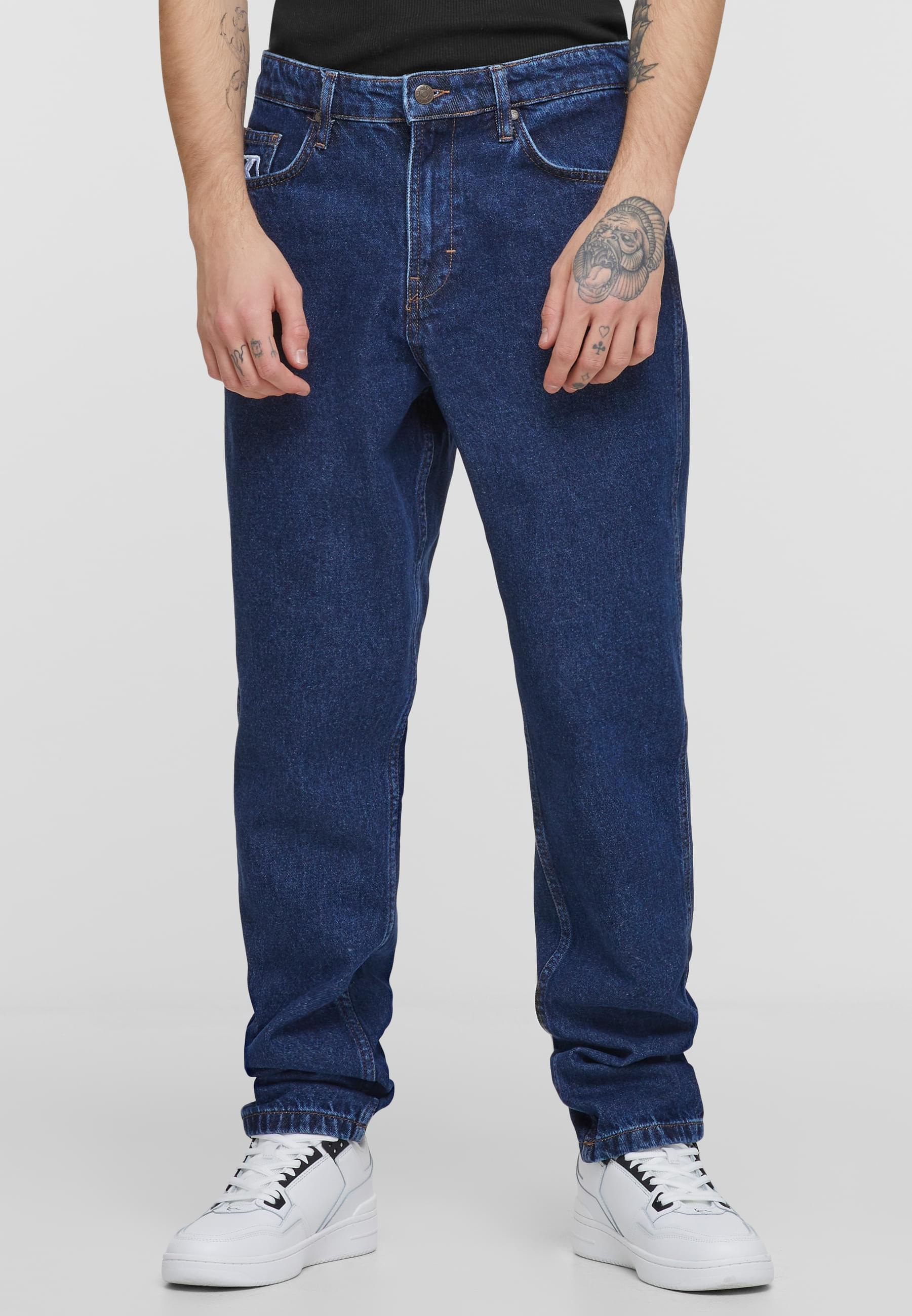 Karl Kani Bequeme Jeans »Karl Kani Herren KK Small Signature Tapered Five Pocket Denim«