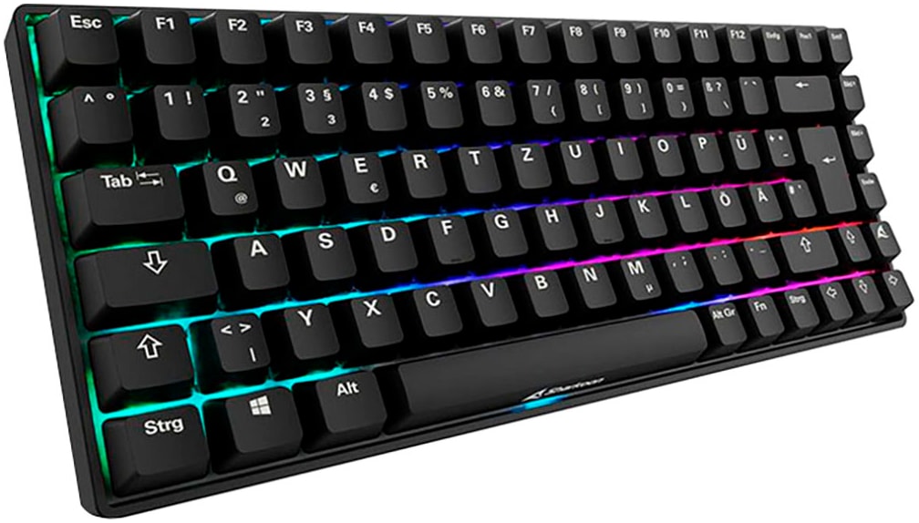 Sharkoon Gaming-Tastatur »SKILLER SGK50 S3« (Fn-Tasten | Gaming-Modus | Licht-Bewegungs-Sensor | Makrotasten | Profil-Speicher | USB-Anschluss)