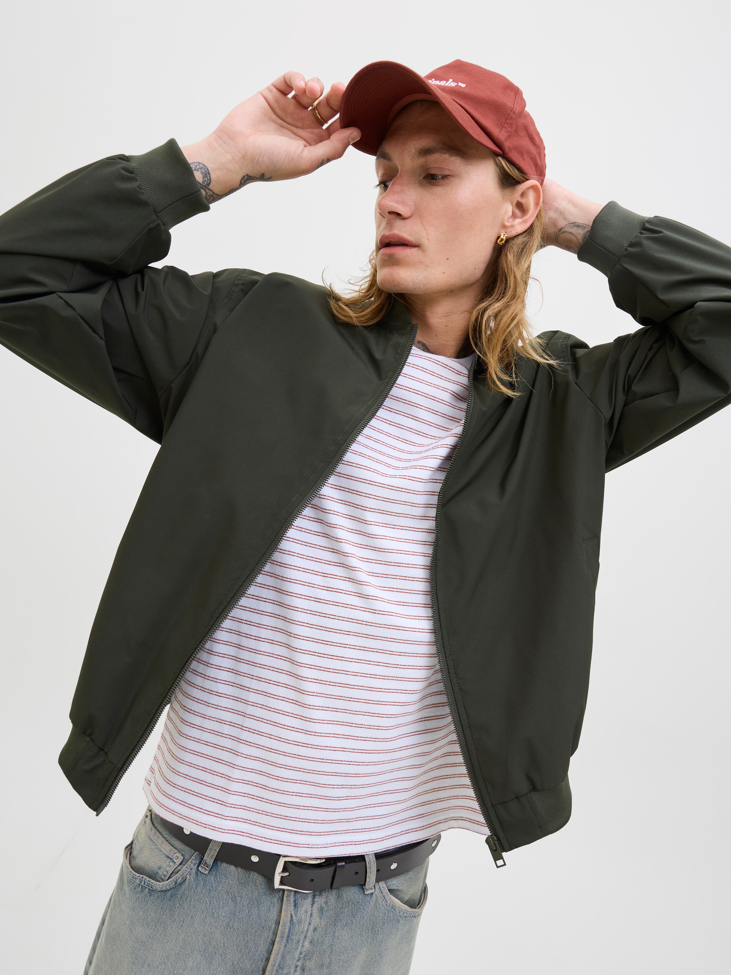 Jack & Jones Bomberjacke "JJECHARGE BOMBER JACKET NOOS", ohne Kapuze, mit R günstig online kaufen