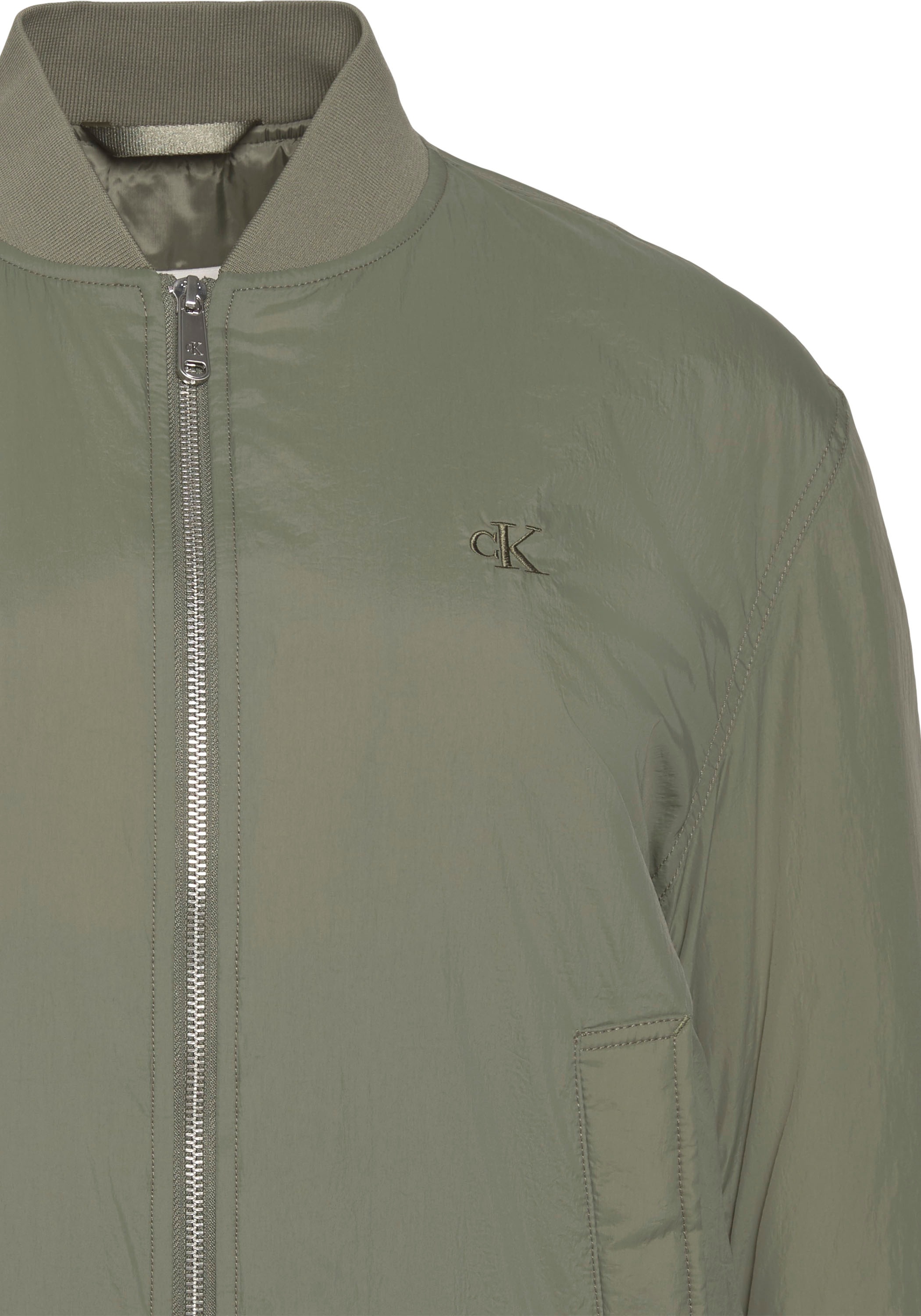 Thumbnail - Calvin Klein Jeans Bomberjacke ohne Kapuze Regular fit mit Stehkragen