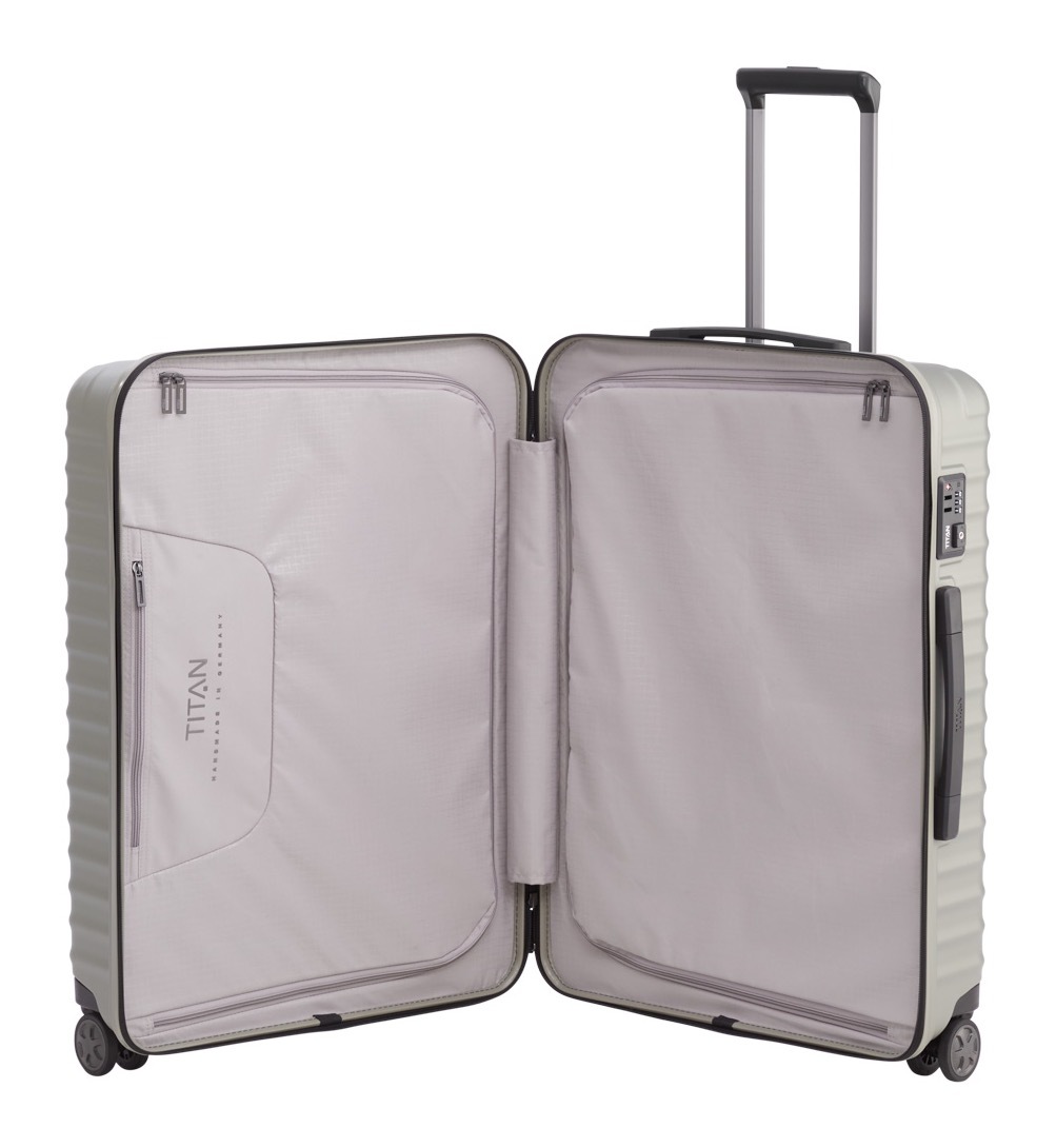 TITAN® Hartschalen-Trolley »LITRON, verschiedene Größen und Farben«, 4 Rollen, Hartschalen-Koffer Made in Germany mit 10 Jahren Herstellergarantie