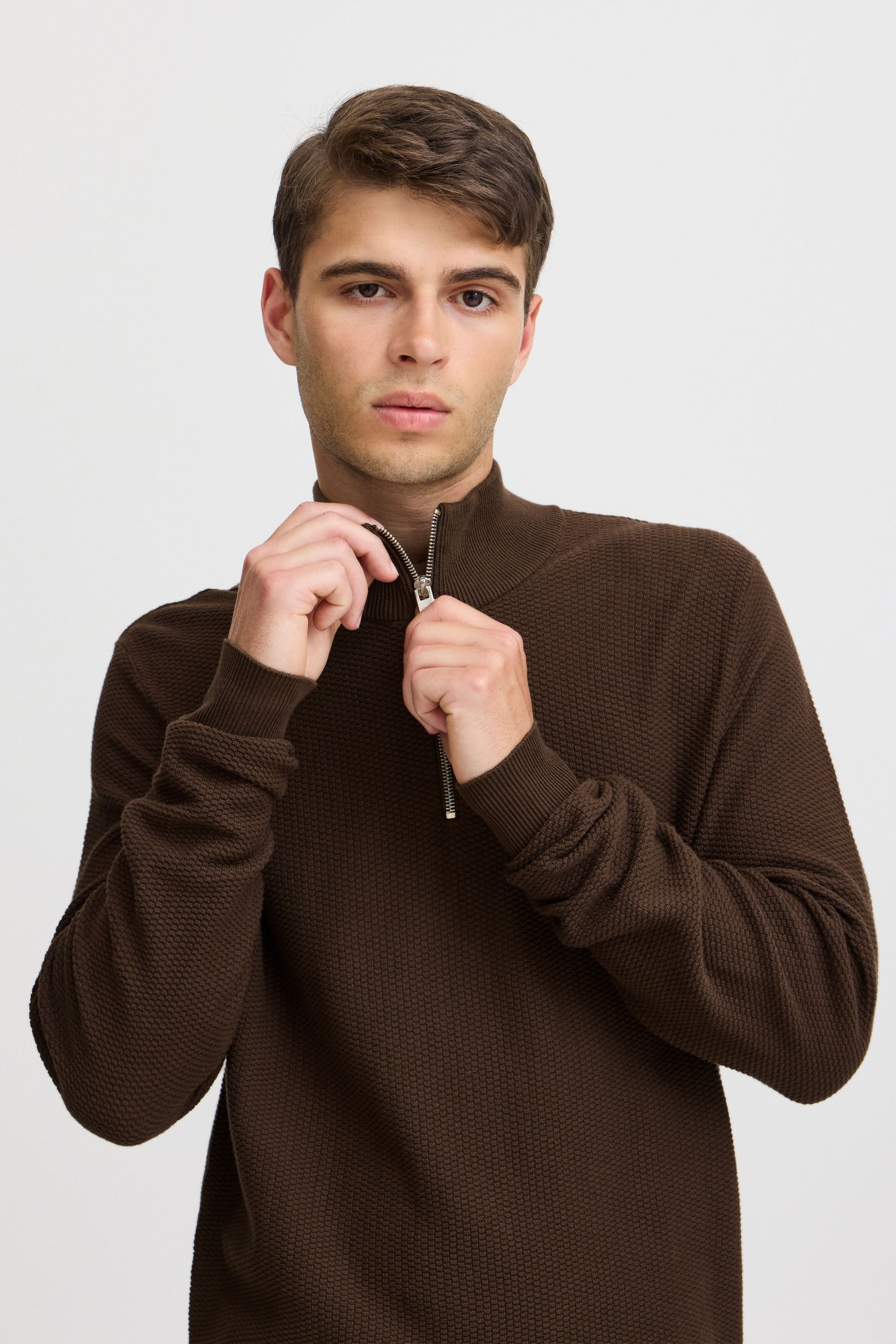 Casual Friday Troyer »Troyer CFKARL 0160 structured halfzip knit«