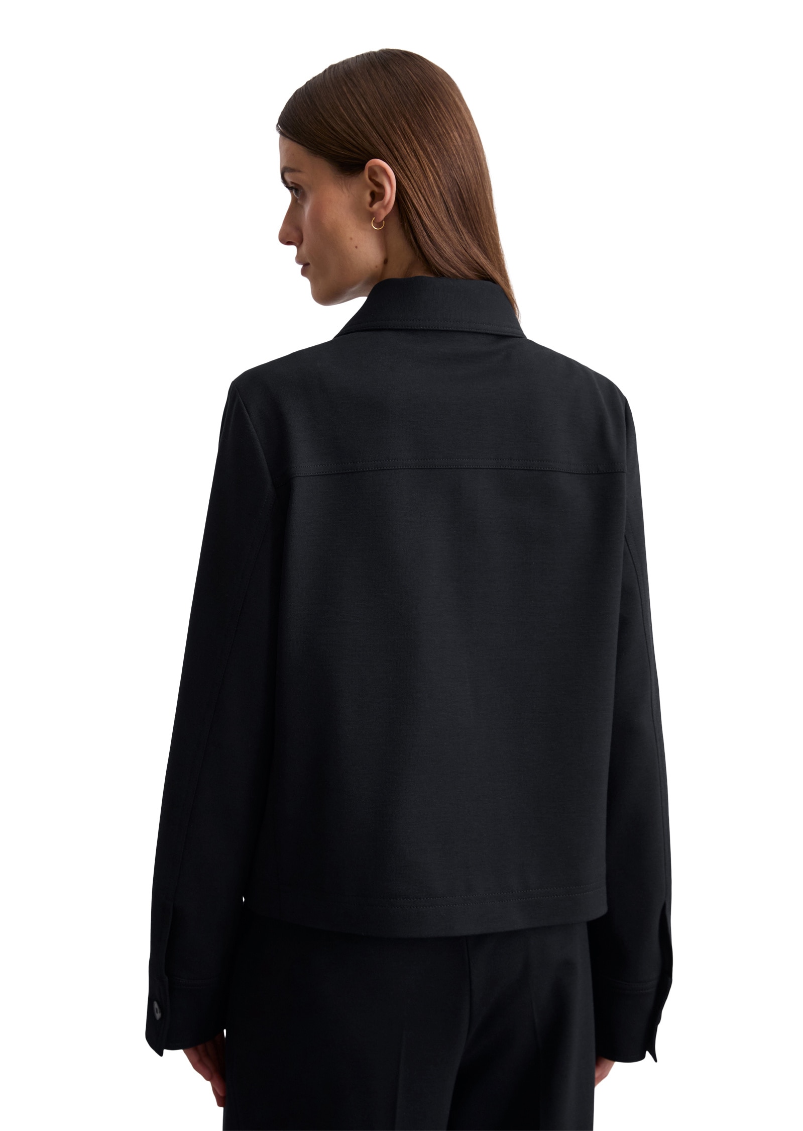 Marc O'Polo Kurzjacke »aus Interlock-Jersey«, ohne Kapuze
